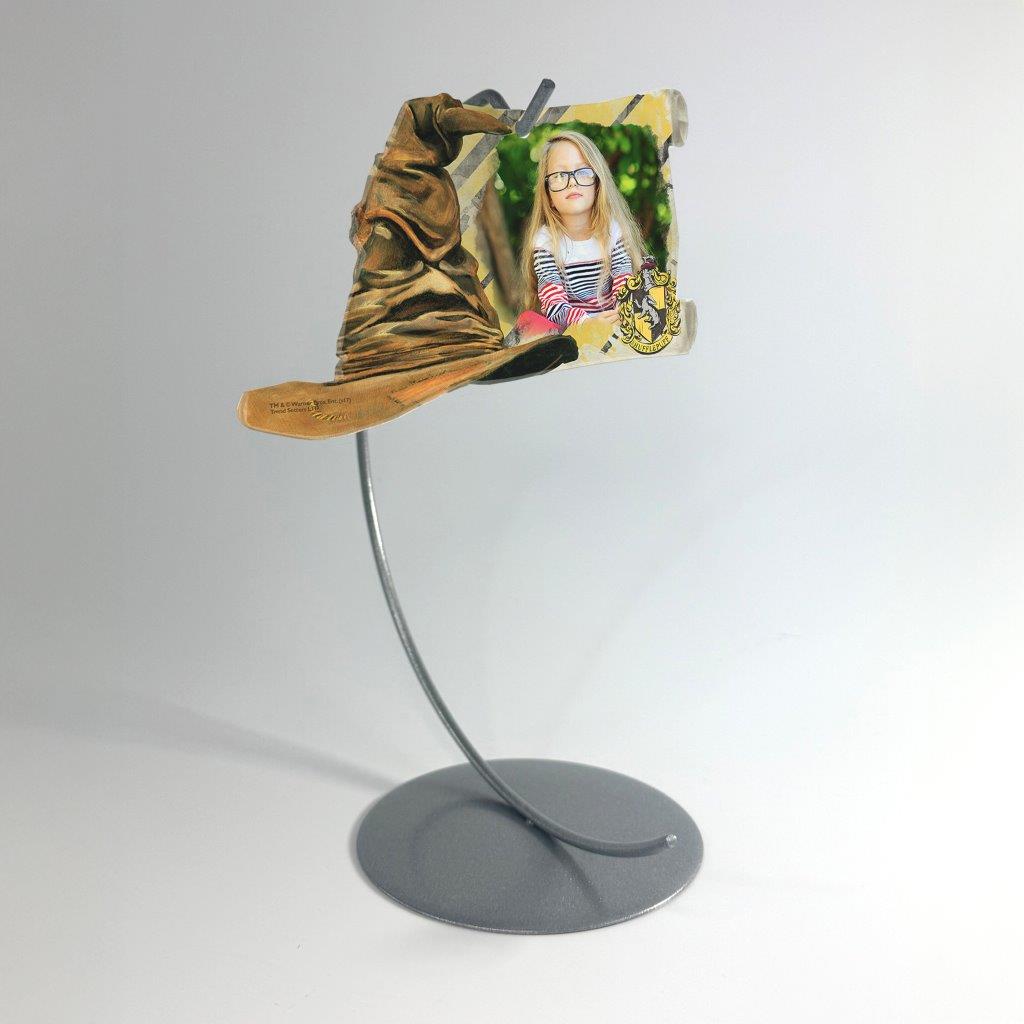 Harry Potter (Sorting Hat Hufflepuff Crest – Personalized Photo Upload) Sorting Hat and Scroll-Shaped Acrylic Print ACPSORTU277