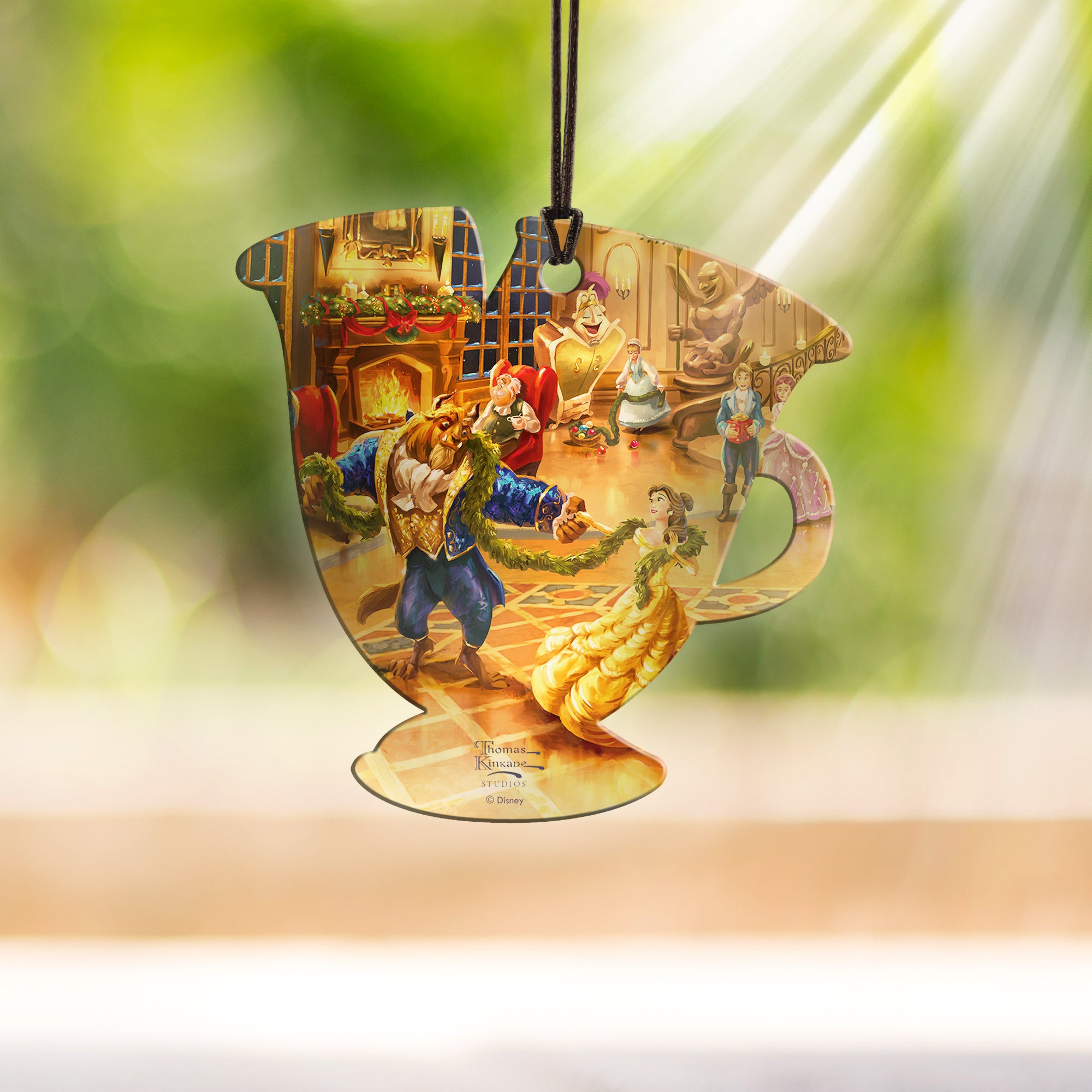 Disney (Beauty and the Beast - Christmas Celebration) Teacup  Hanging Acrylic Print ACPTEACUP800