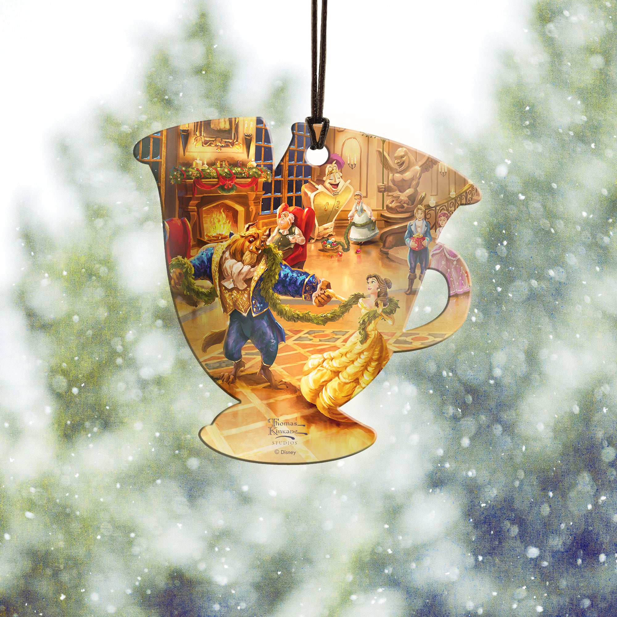 Disney (Beauty and the Beast - Christmas Celebration) Teacup  Hanging Acrylic Print ACPTEACUP800