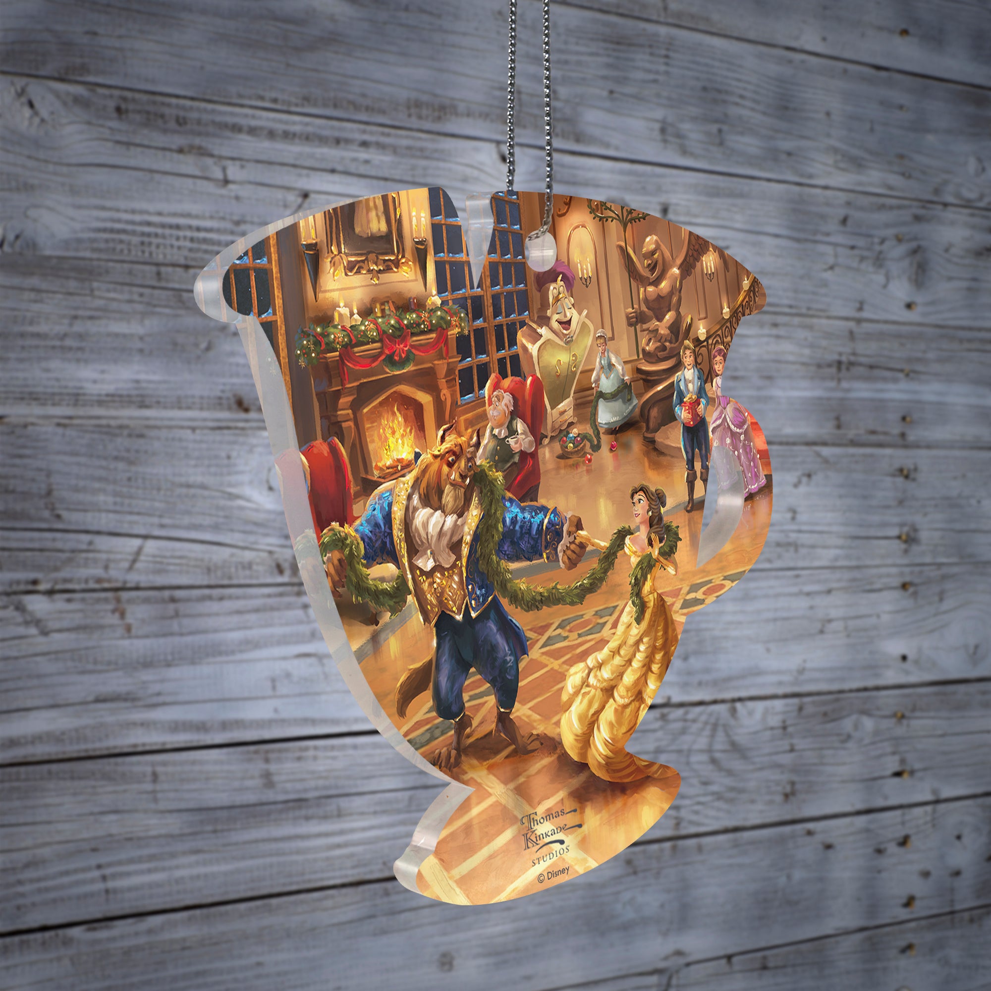Disney (Beauty and the Beast - Christmas Celebration) Teacup  Hanging Acrylic Print ACPTEACUP800
