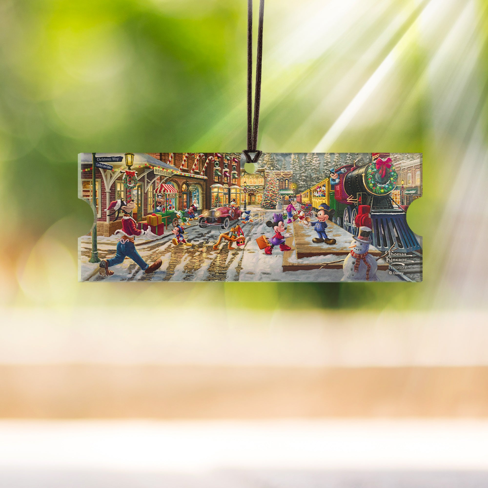 Disney (Mickey and Minnie Mouse - Candy Cane Express) Certificate  Hanging Acrylic Print ACPTICKET759