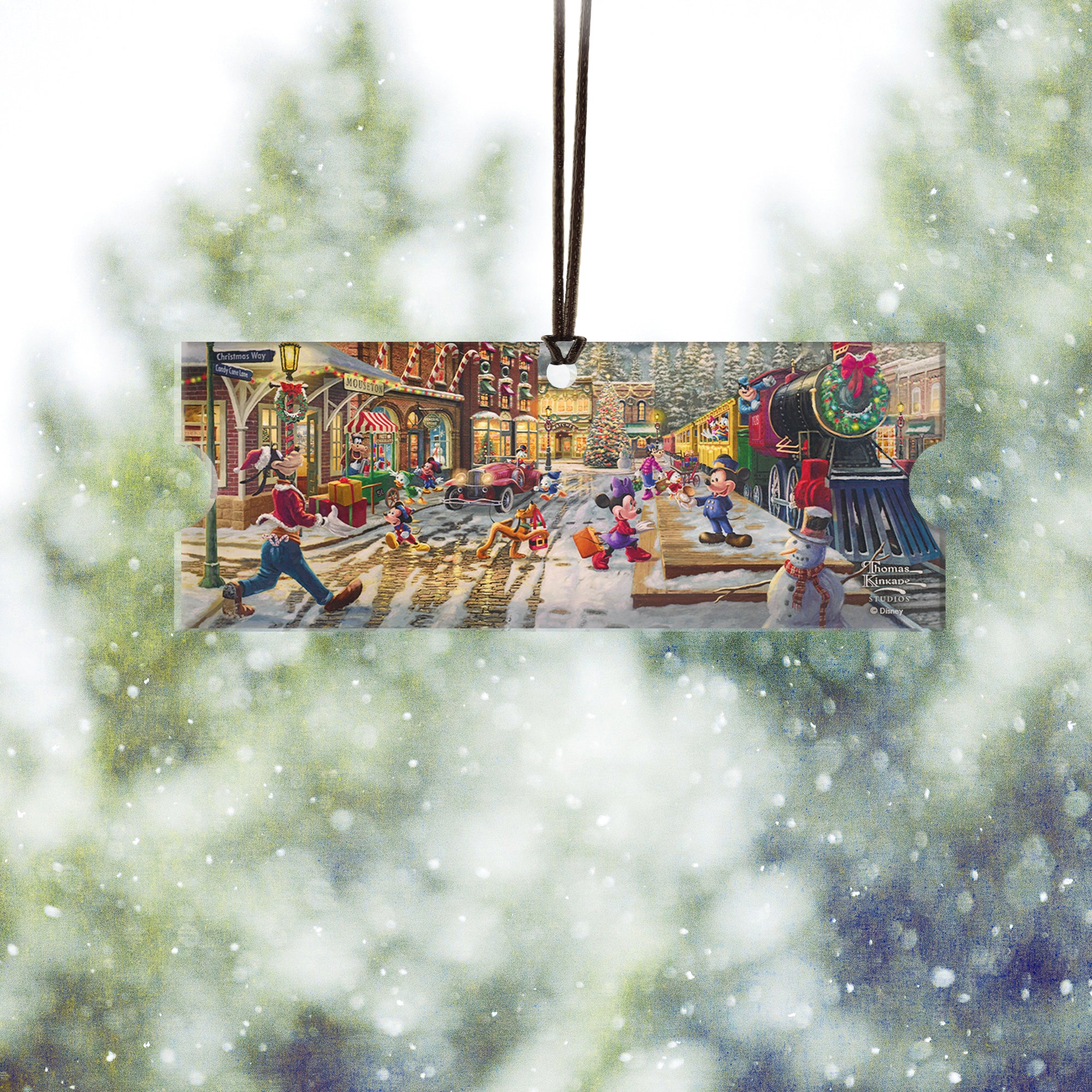 Disney (Mickey and Minnie Mouse - Candy Cane Express) Certificate  Hanging Acrylic Print ACPTICKET759