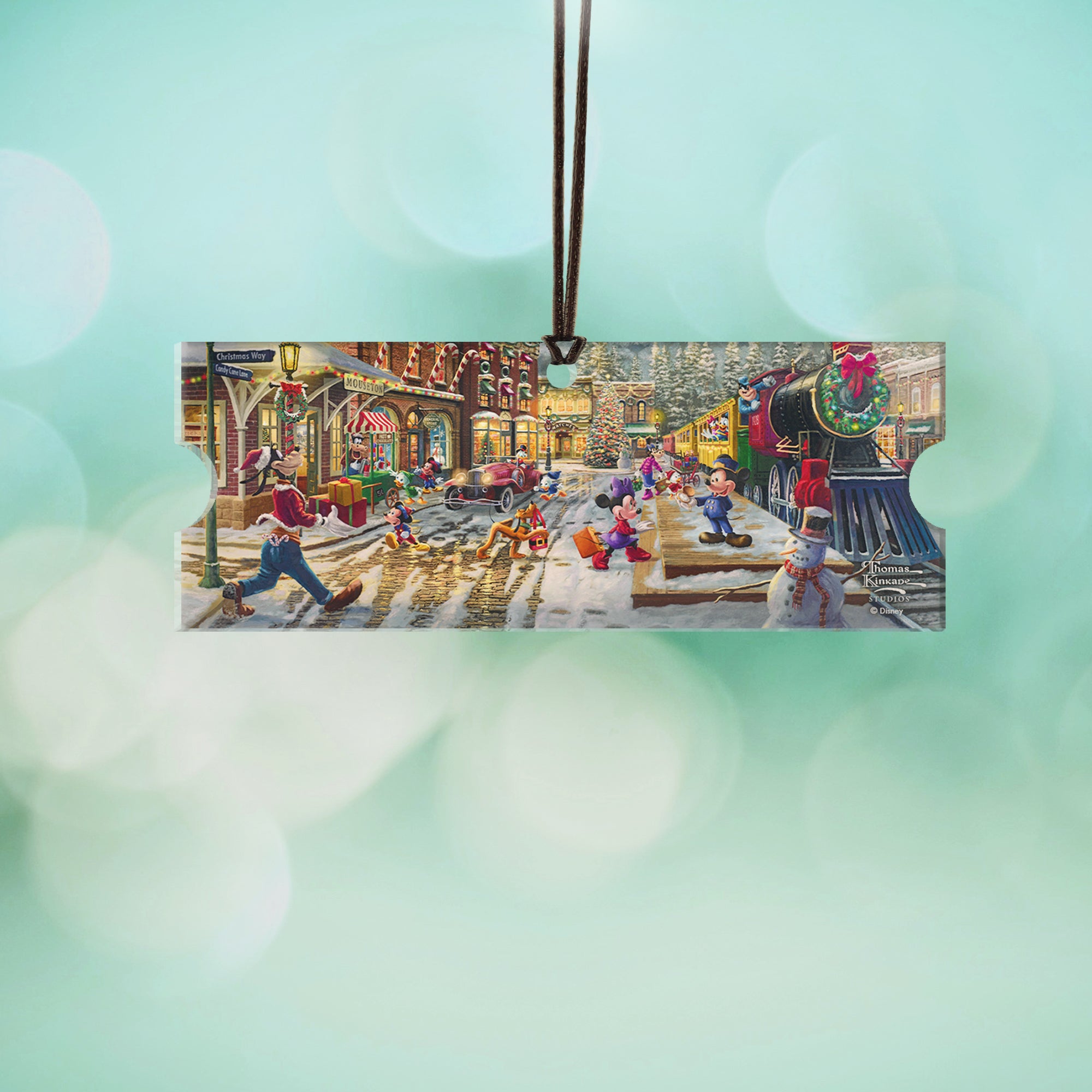 Disney (Mickey and Minnie Mouse - Candy Cane Express) Certificate  Hanging Acrylic Print ACPTICKET759