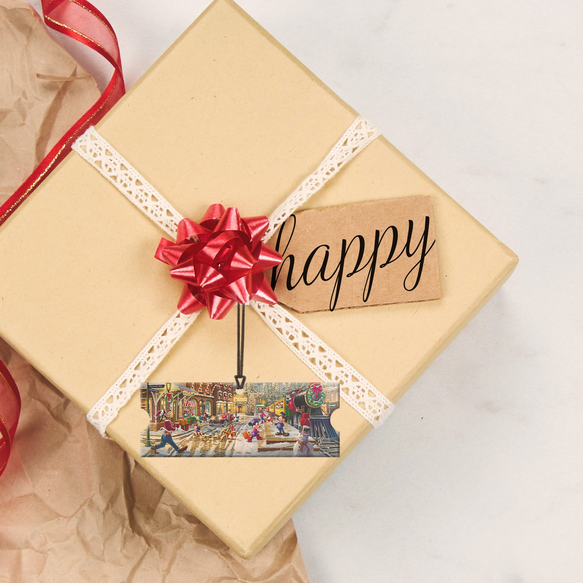 Disney (Mickey and Minnie Mouse - Candy Cane Express) Certificate  Hanging Acrylic Print ACPTICKET759