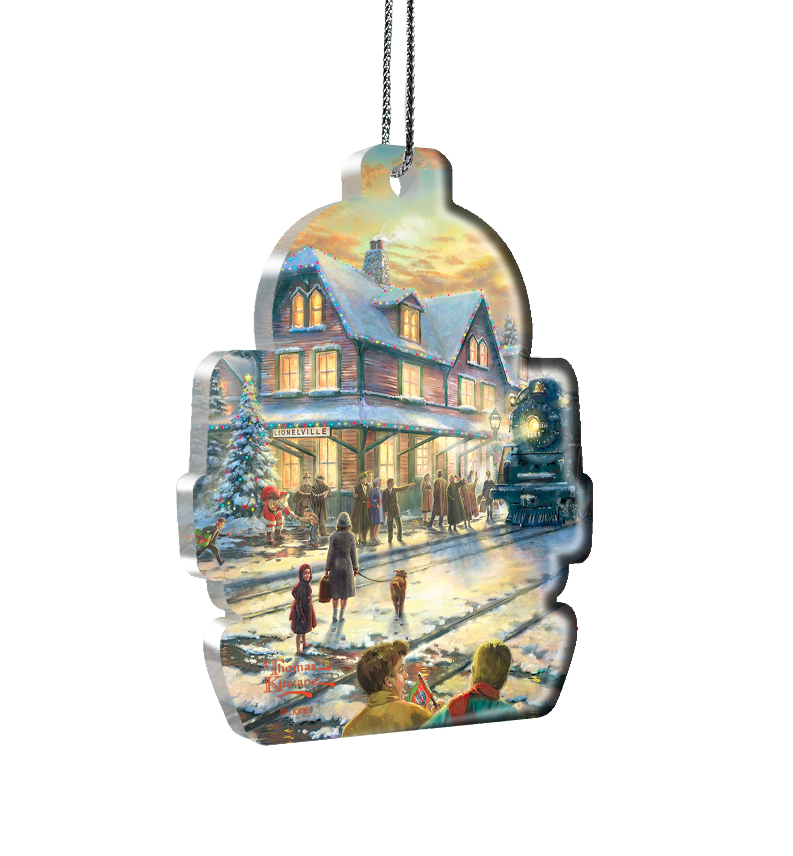 Thomas Kinkade Studios (Lionel Train - All Aboard for Christmas)  Hanging Acrylic Print ACPTRAIN683