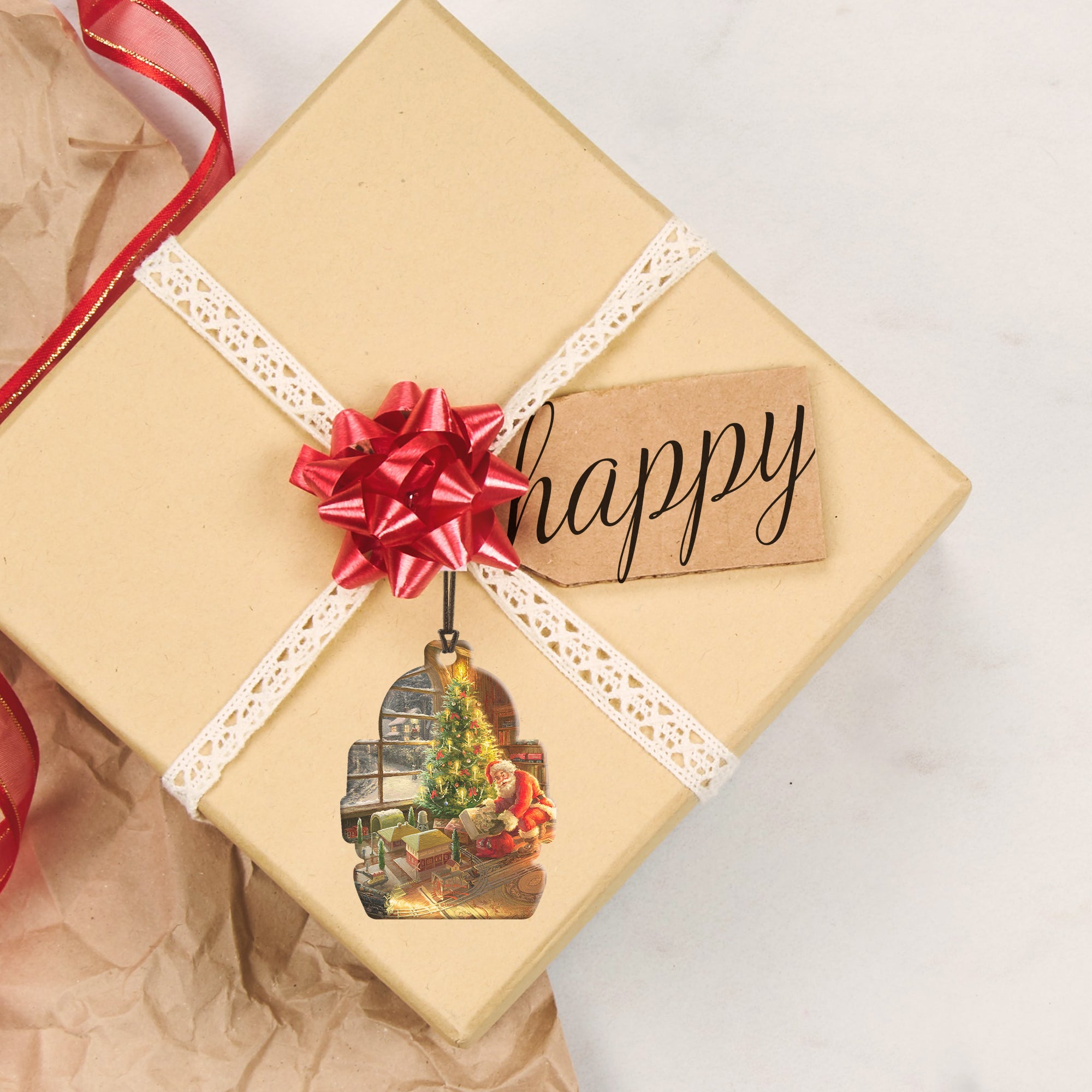 Thomas Kinkade Studios (Lionel Train - Santas Special Delivery)  Hanging Acrylic Print ACPTRAIN688