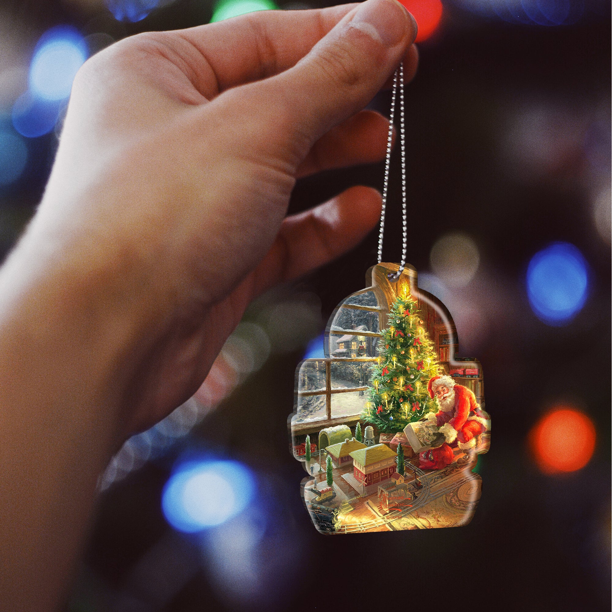 Thomas Kinkade Studios (Lionel Train - Santas Special Delivery)  Hanging Acrylic Print ACPTRAIN688