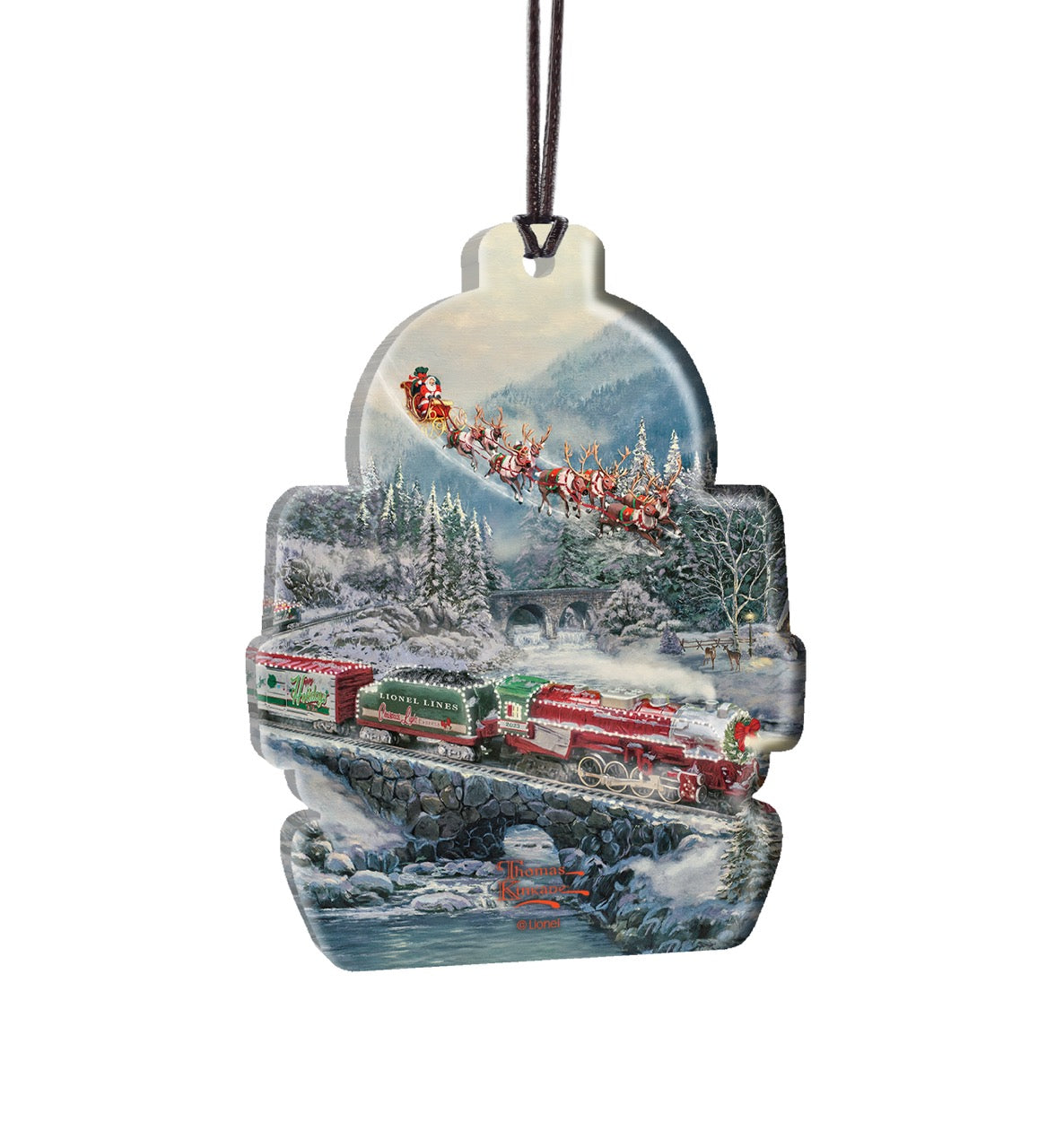 Thomas Kinkade (Lionel-Christmas Light Express) Hanging Acrylic Print ACPTRAIN799