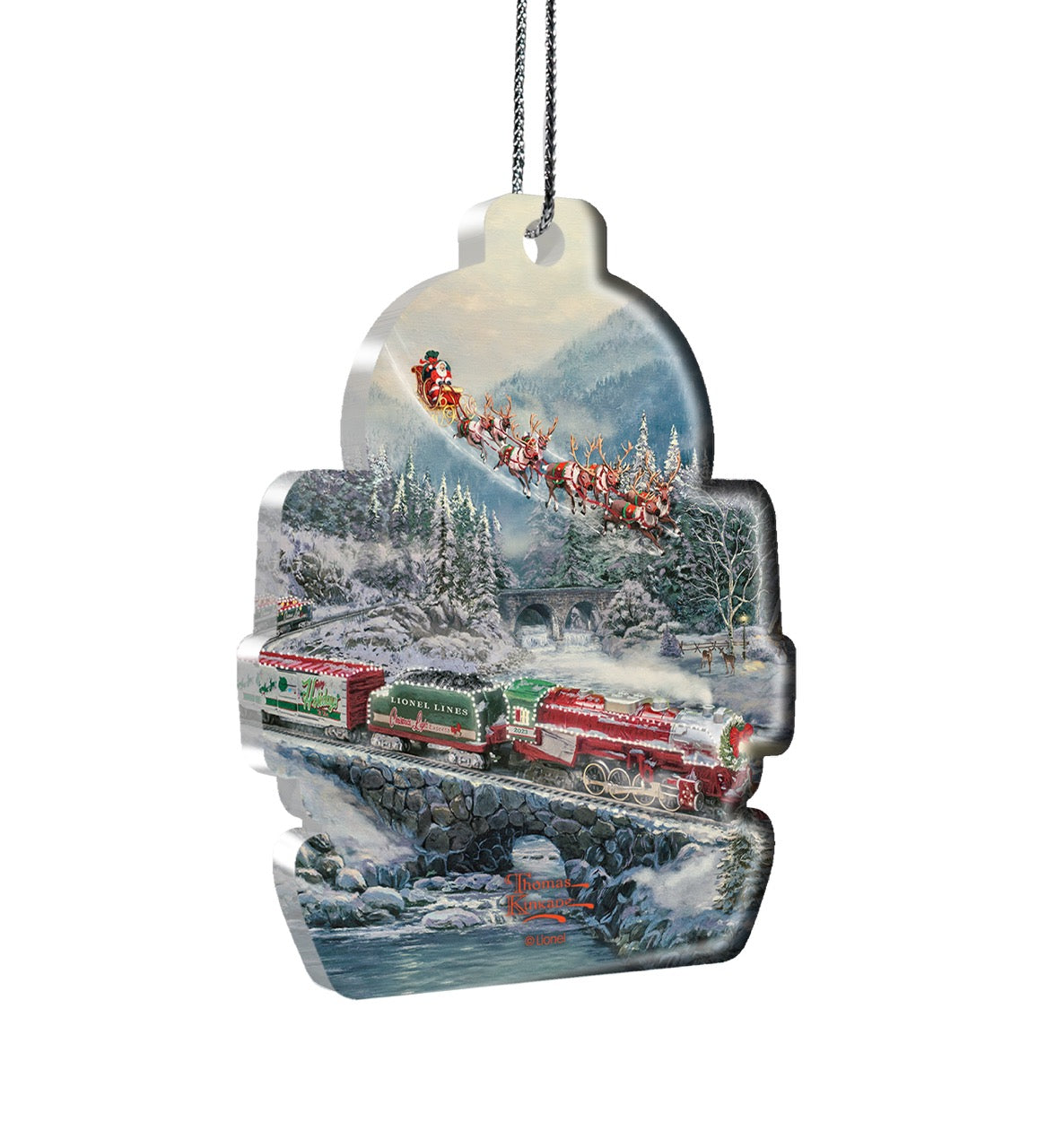 Thomas Kinkade (Lionel-Christmas Light Express) Hanging Acrylic Print ACPTRAIN799
