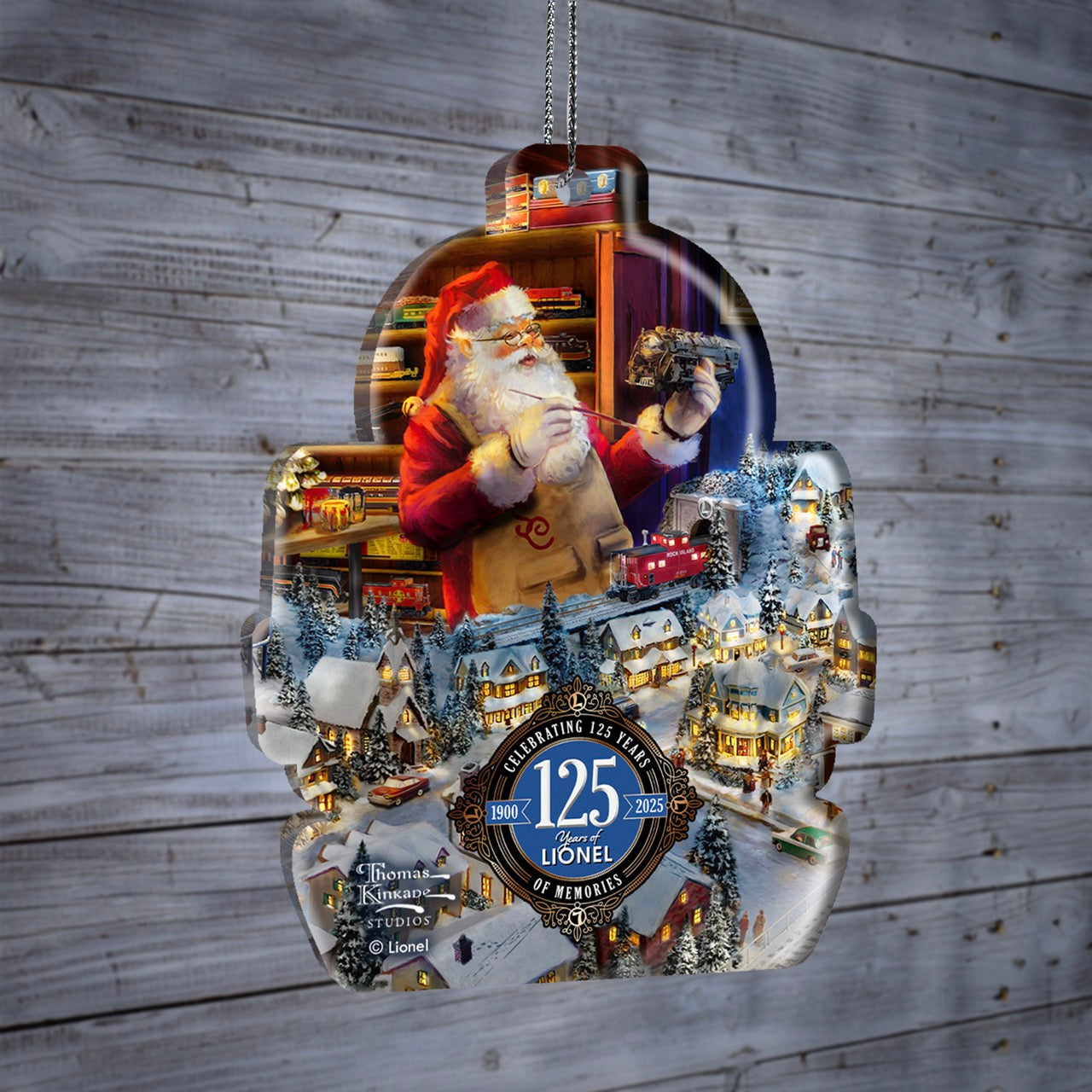 Thomas Kinkade (Lionel - Santa's Final Touch, A Lionel Legacy) Hanging Acrylic Print ACPTRAIN837