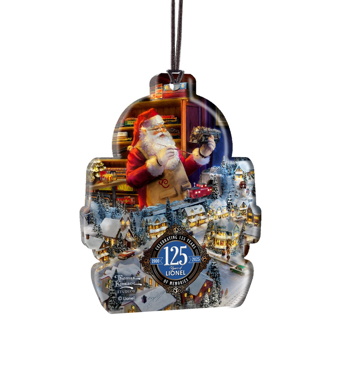 Thomas Kinkade (Lionel - Santa's Final Touch, A Lionel Legacy) Hanging Acrylic Print ACPTRAIN837