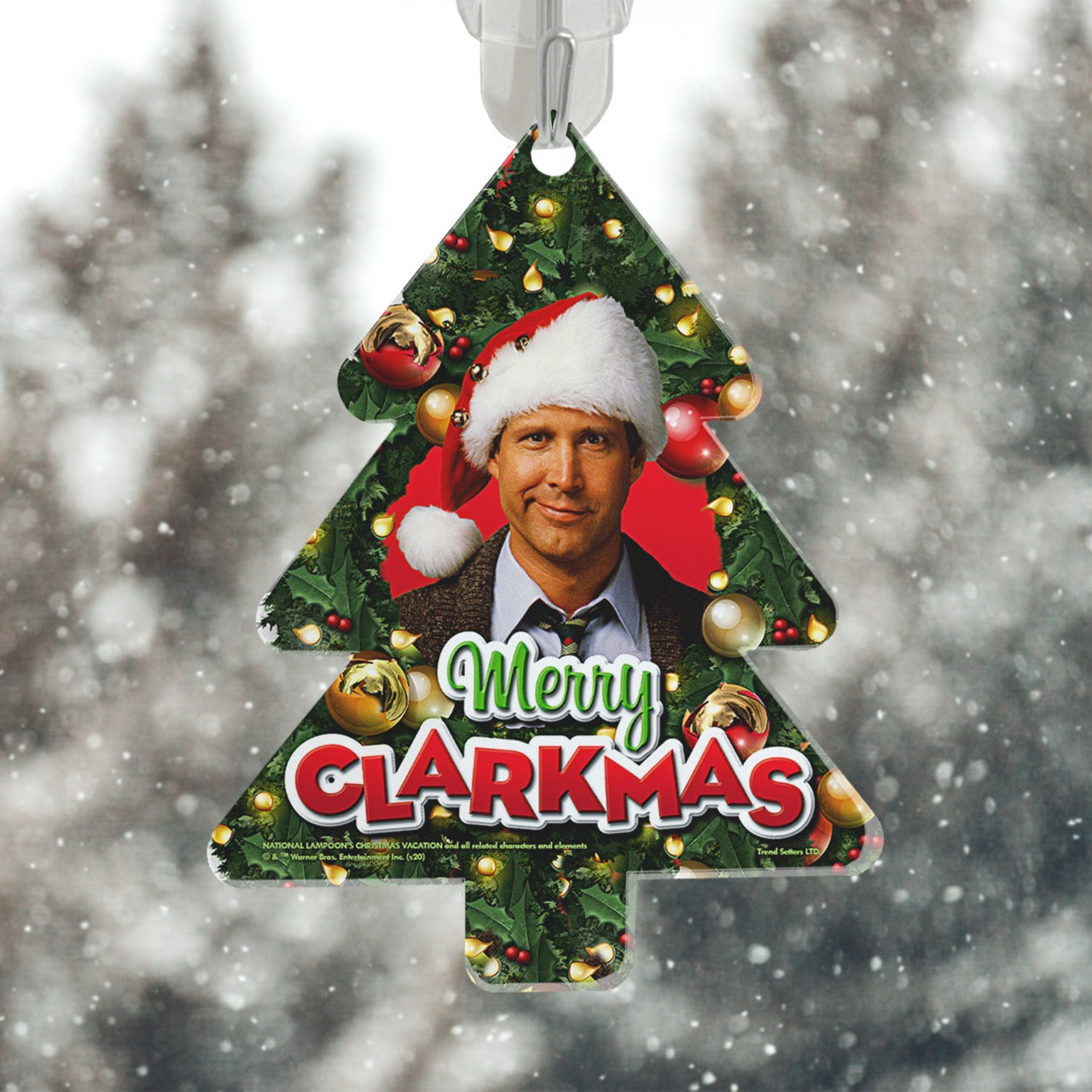 National Lampoons Christmas Vacation (Merry Clarkmas) Tree-Shaped Acrylic Print ACPTREE613