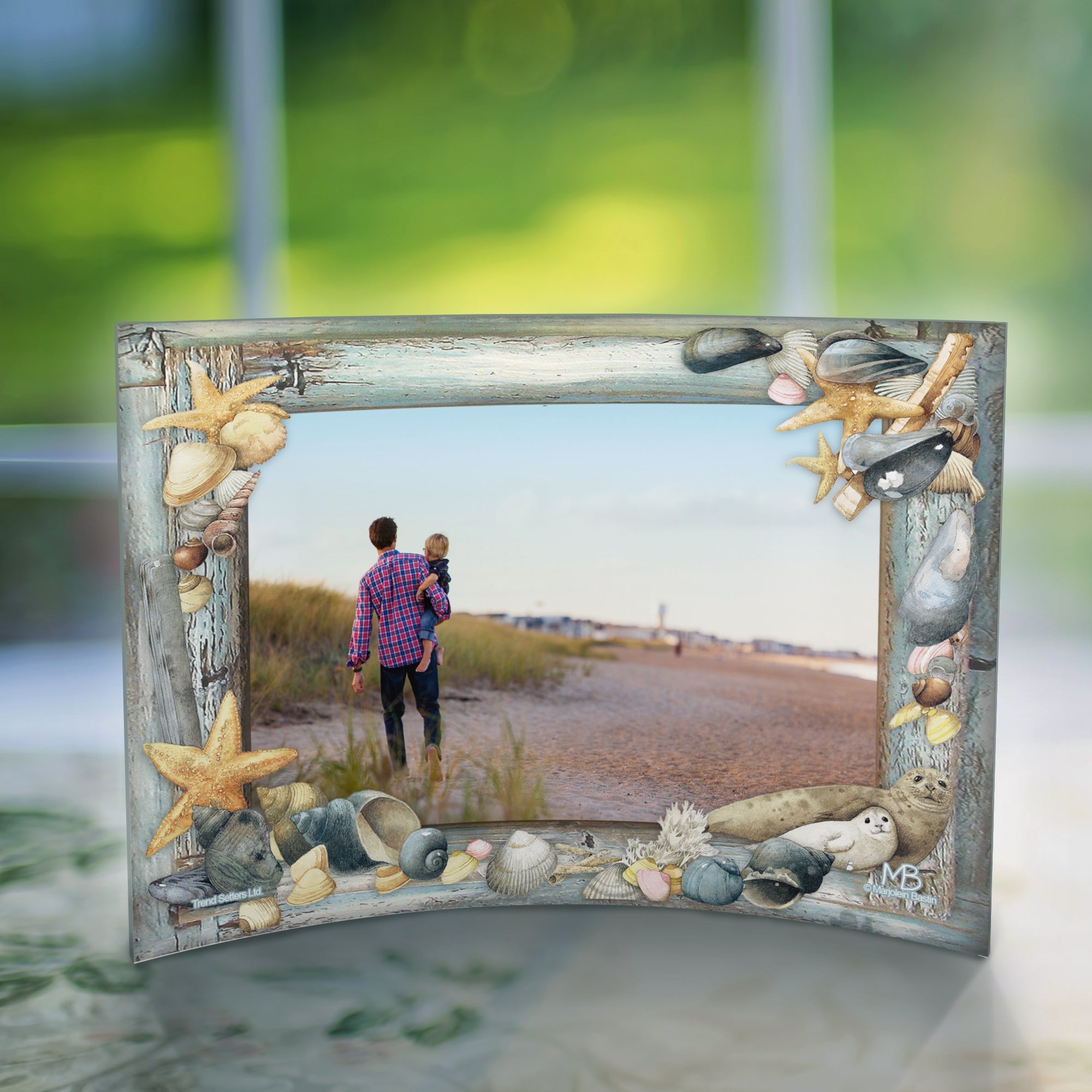 Marjolein Bastin (Beach Frame - Add Your Photo!)  7" x 5" Curved Acrylic Print ACPU0705CUR040