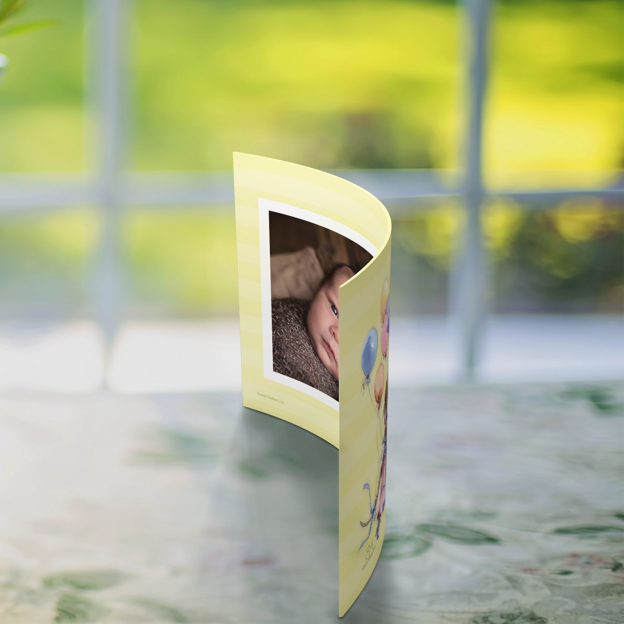 Marjolein Bastin (Vera The Mouse Balloons - Add Your Photo!)  7" x 5" Curved Acrylic Print ACPU0705CUR041