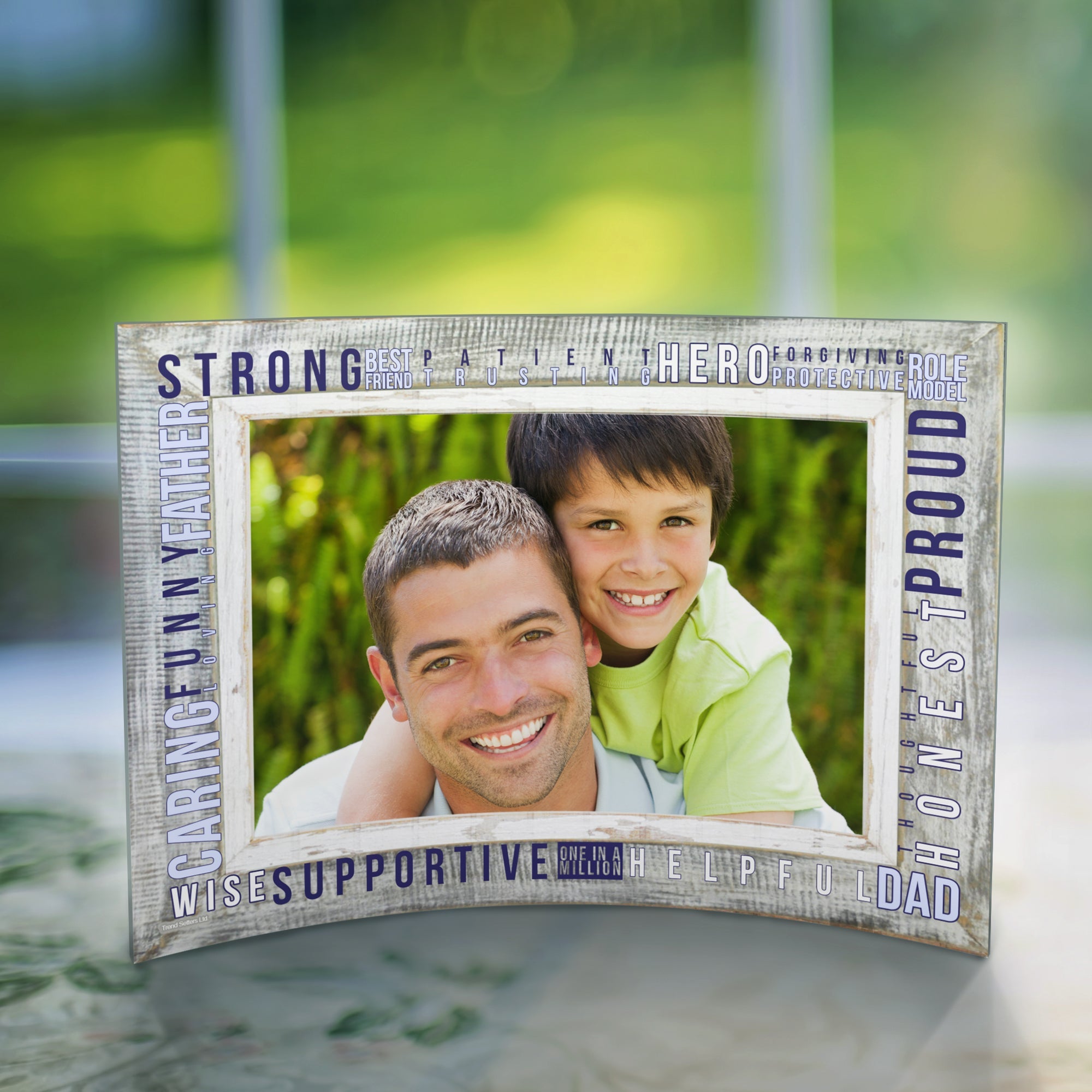 Father's Day Collection (Dad Words - Personalized)  7" x 5" Curved Acrylic Print