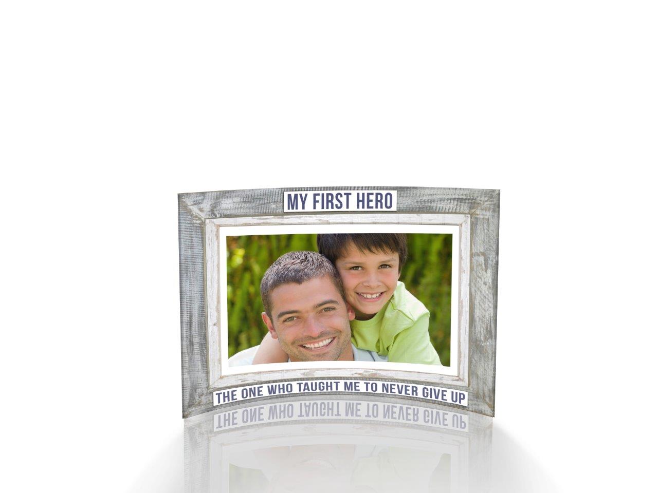 Father's Day Collection (My First Hero - Personalized)  7" x 5" Curved Acrylic Print