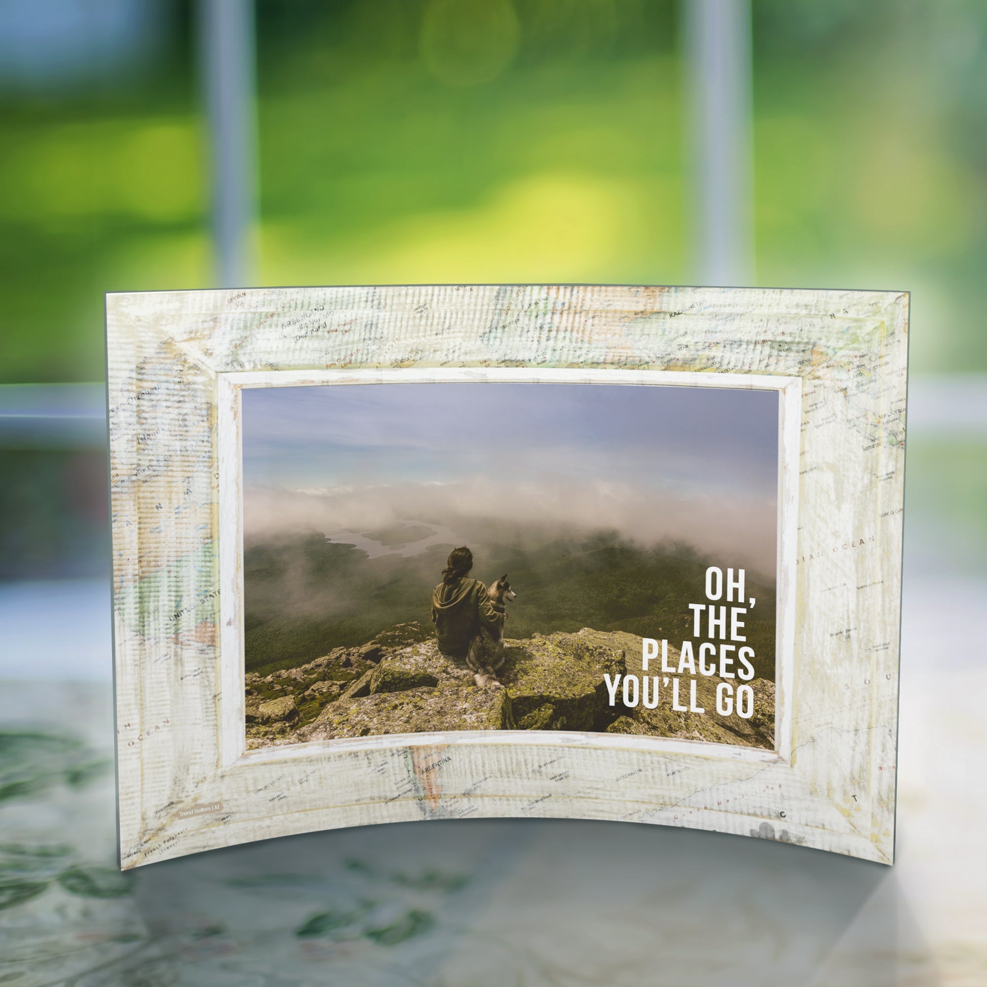 Vacation Collection (Oh The Places You'll Go - Personalized)  7" x 5" Curved Acrylic Print