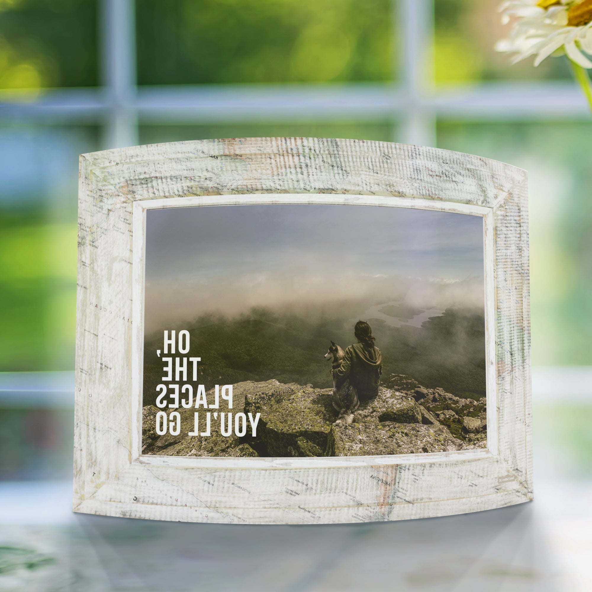 Vacation Collection (Oh The Places You'll Go - Personalized)  7" x 5" Curved Acrylic Print