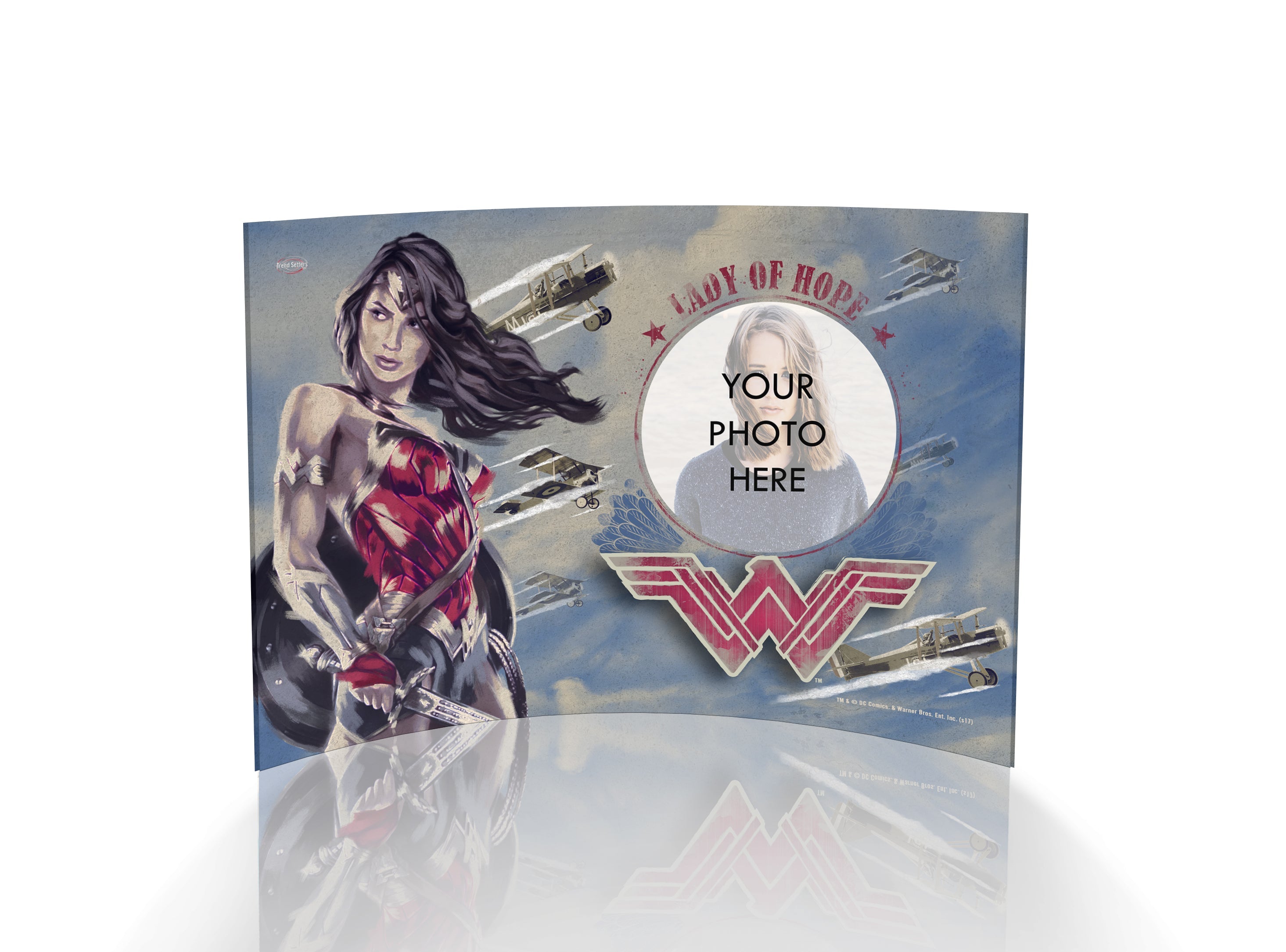 Wonder Woman (Lady of Hope-Personalized) 7" x 5" Curved Acrylic Print ACPU0705CUR117