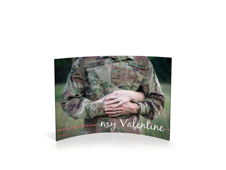 Valentine's Day (My Valentine - Personalized)  7" x 5" Curved Acrylic Print
