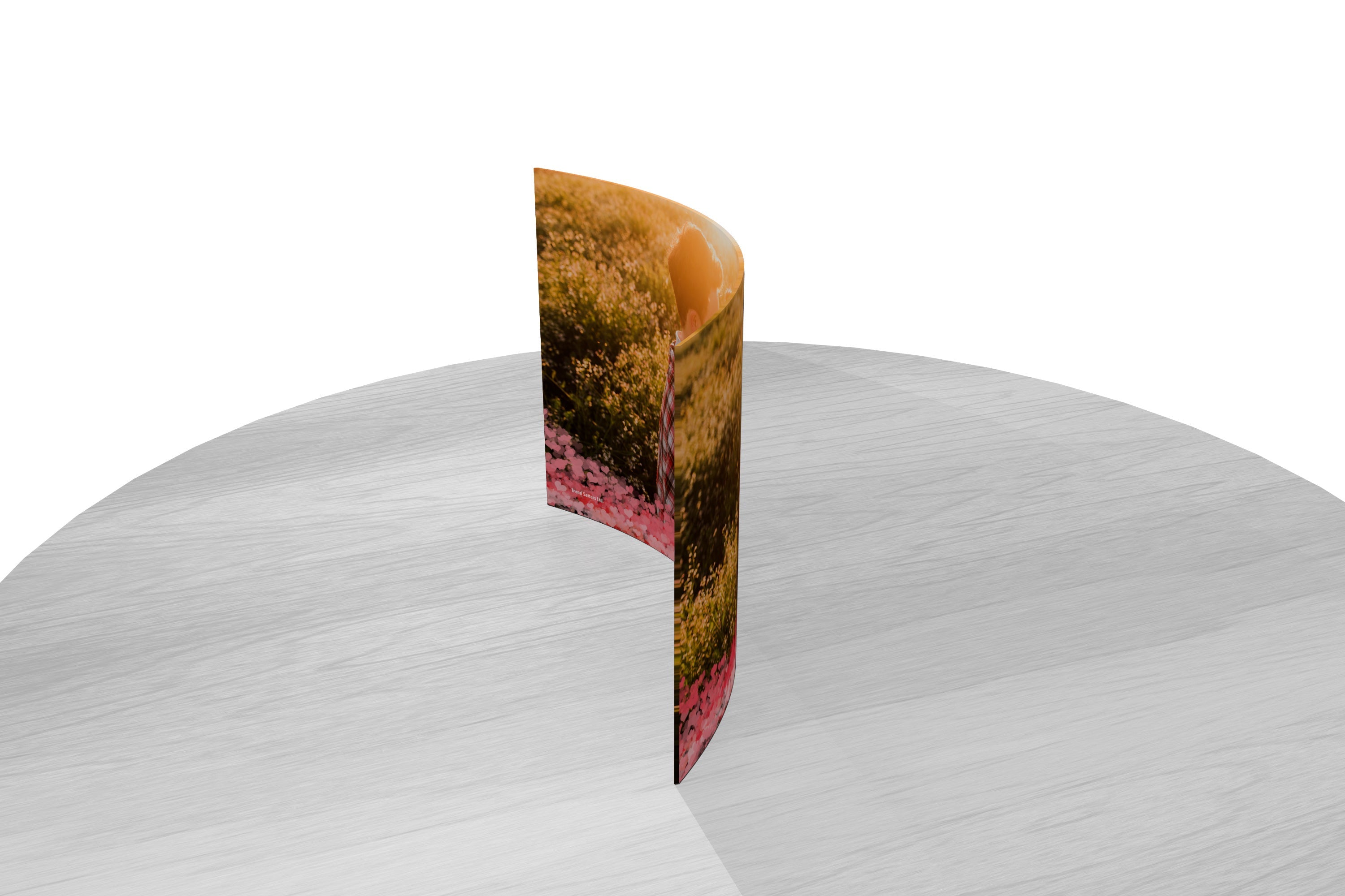 Valentine's Day (Heart Wave - Personalized)  7" x 5" Curved Acrylic Print