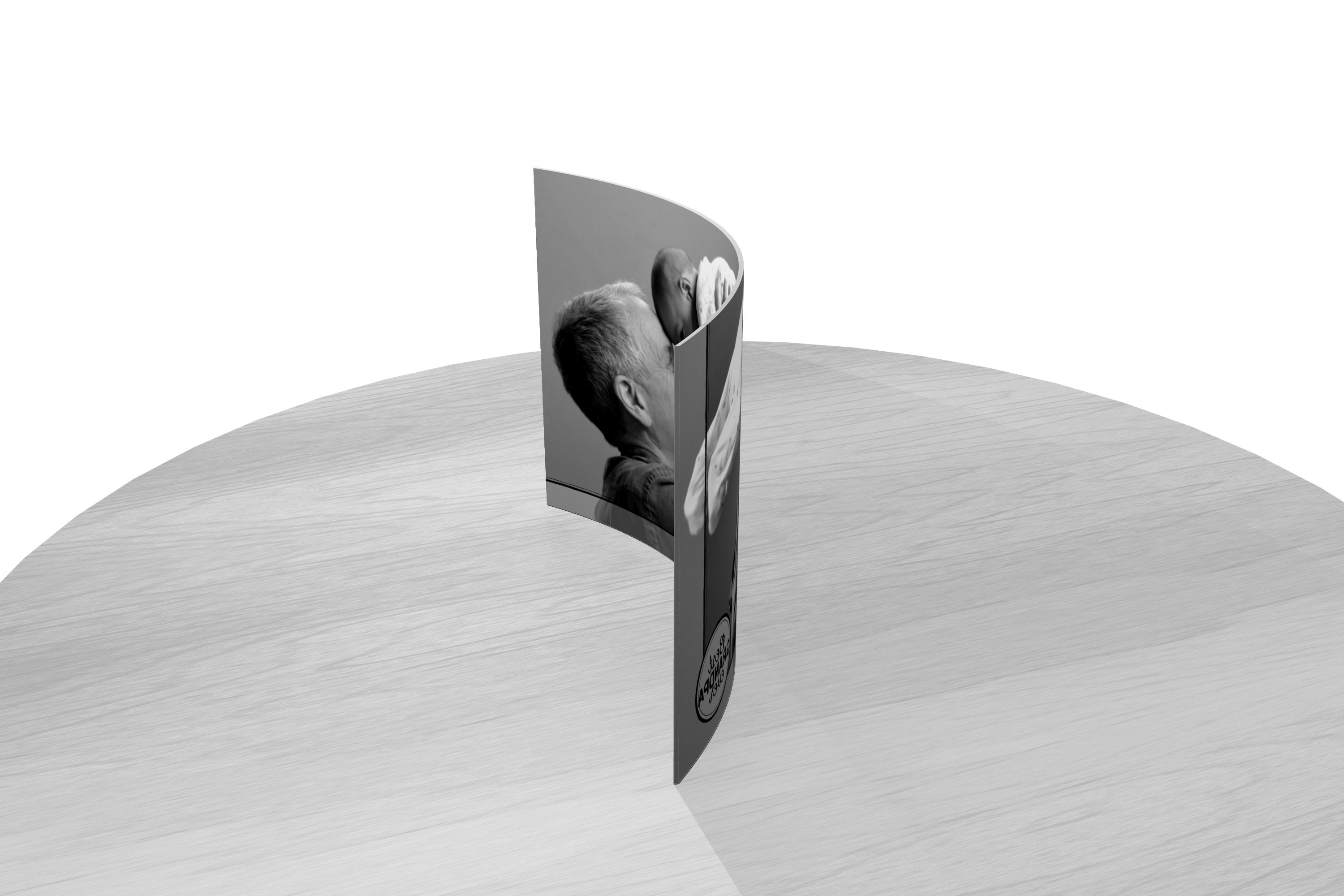 Father's Day Collection (Best Grandpa Ever -Personalized)  7" x 5" Curved Acrylic Print