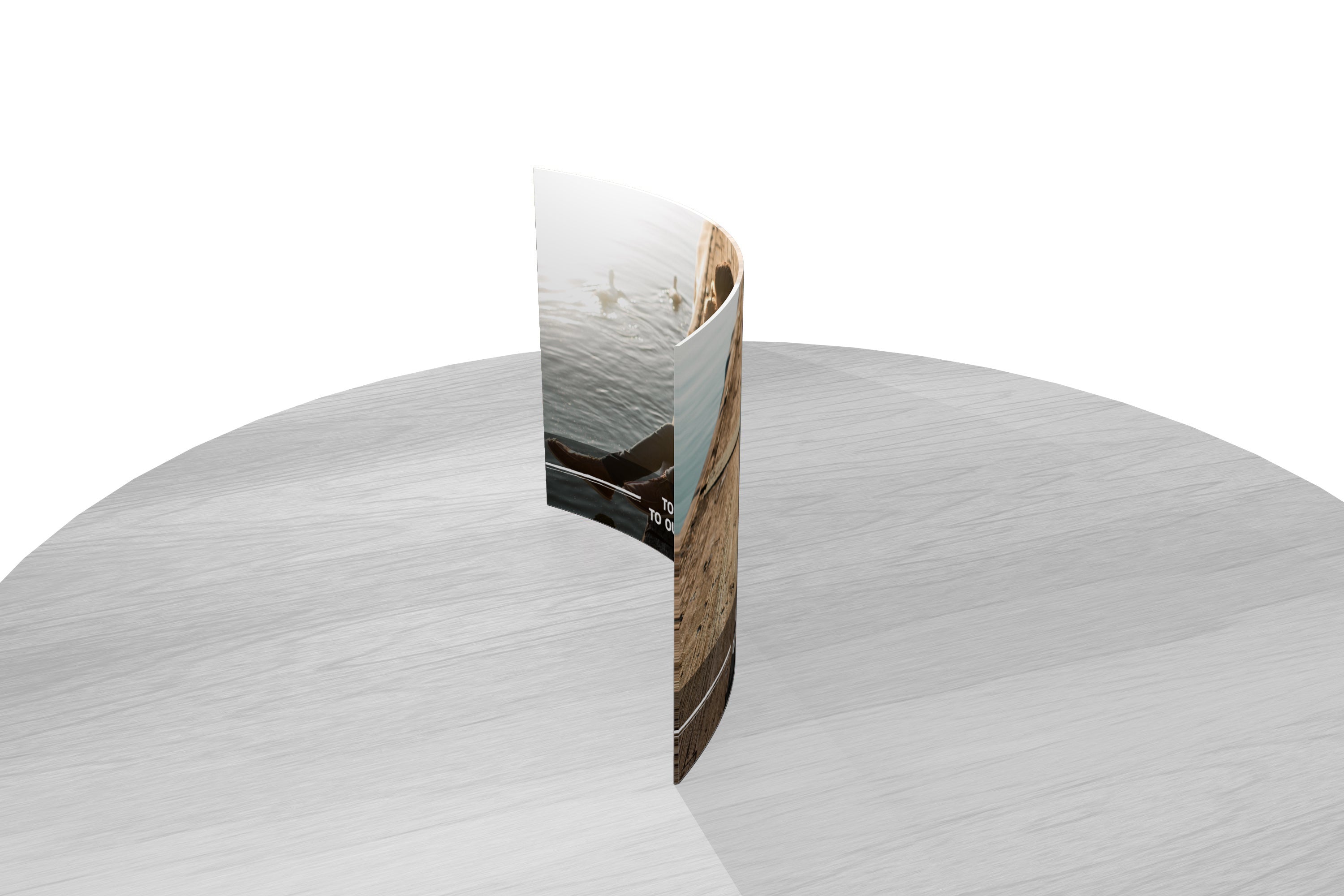 Father's Day Collection (The World - Personalized)  7" x 5" Curved Acrylic Print