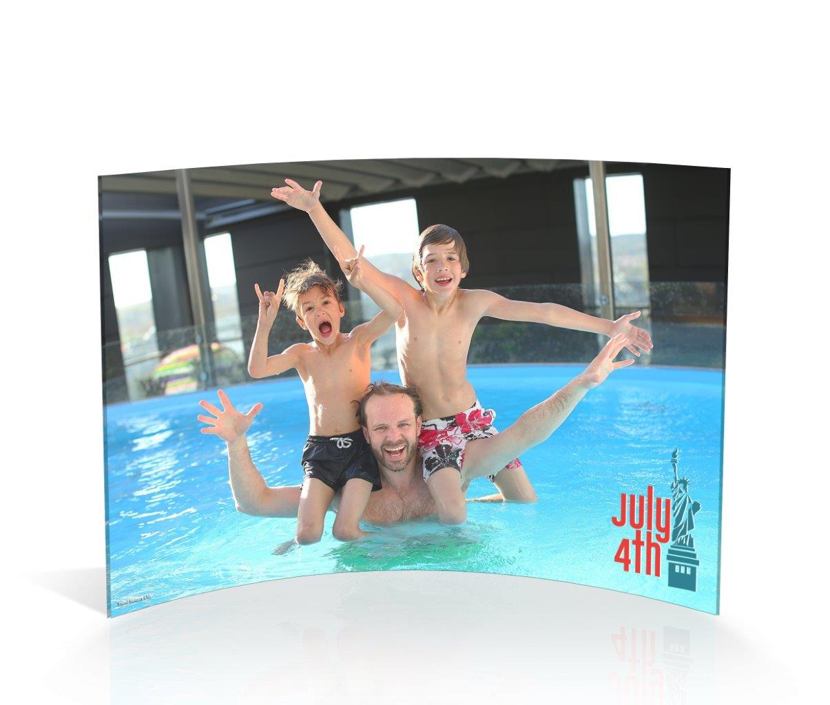 Patriotic Collection (July 4th Lady Liberty - Personalized)  7" x 5" Curved Acrylic Print