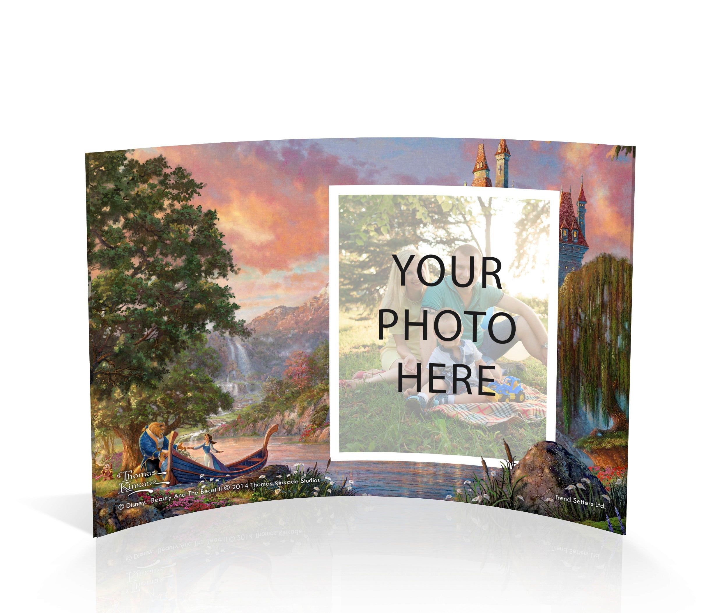 Disney (Beauty and the Beast - Personalized) 7" x 5" Curved Acrylic Print ACPU0705CUR391