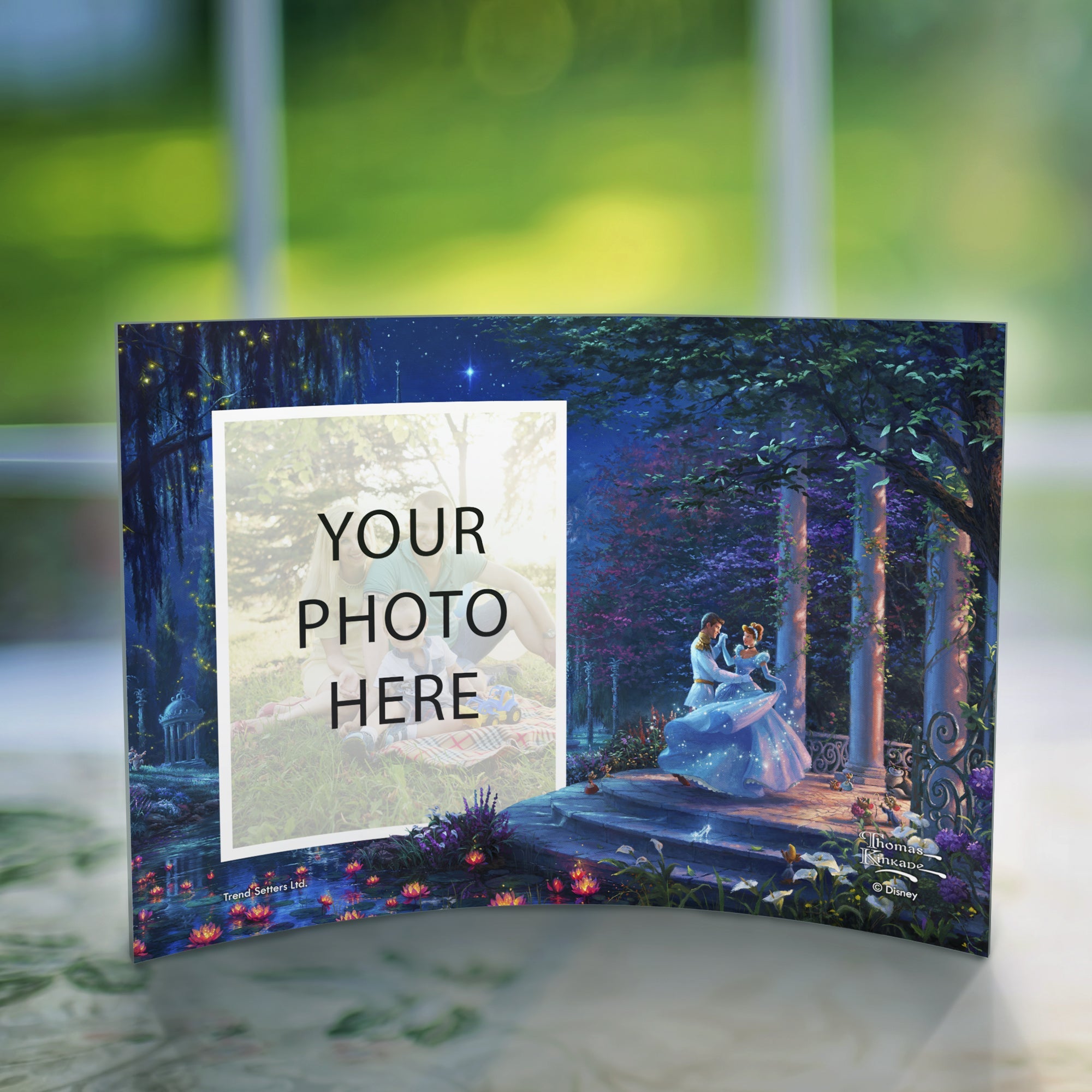 Disney (Cinderella Dancing in the Starlight - Add Your Photo!) 7" x 5" Curved Acrylic Print ACPU0705CUR447