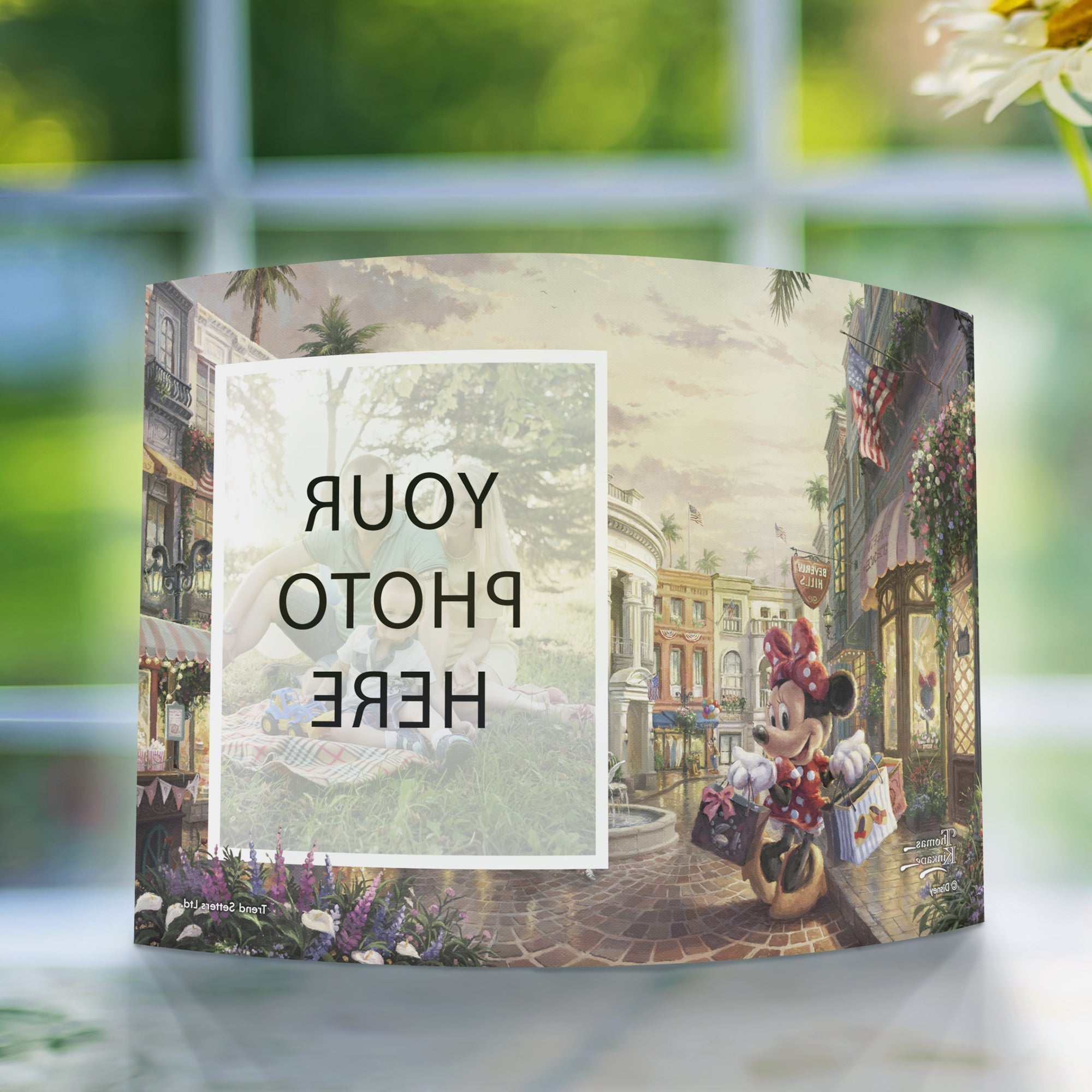 Disney (Minnie Rocks the Dots on Rodeo Drive - Add Your Photo!) 7" x 5" Curved Acrylic Print ACPU0705CUR449