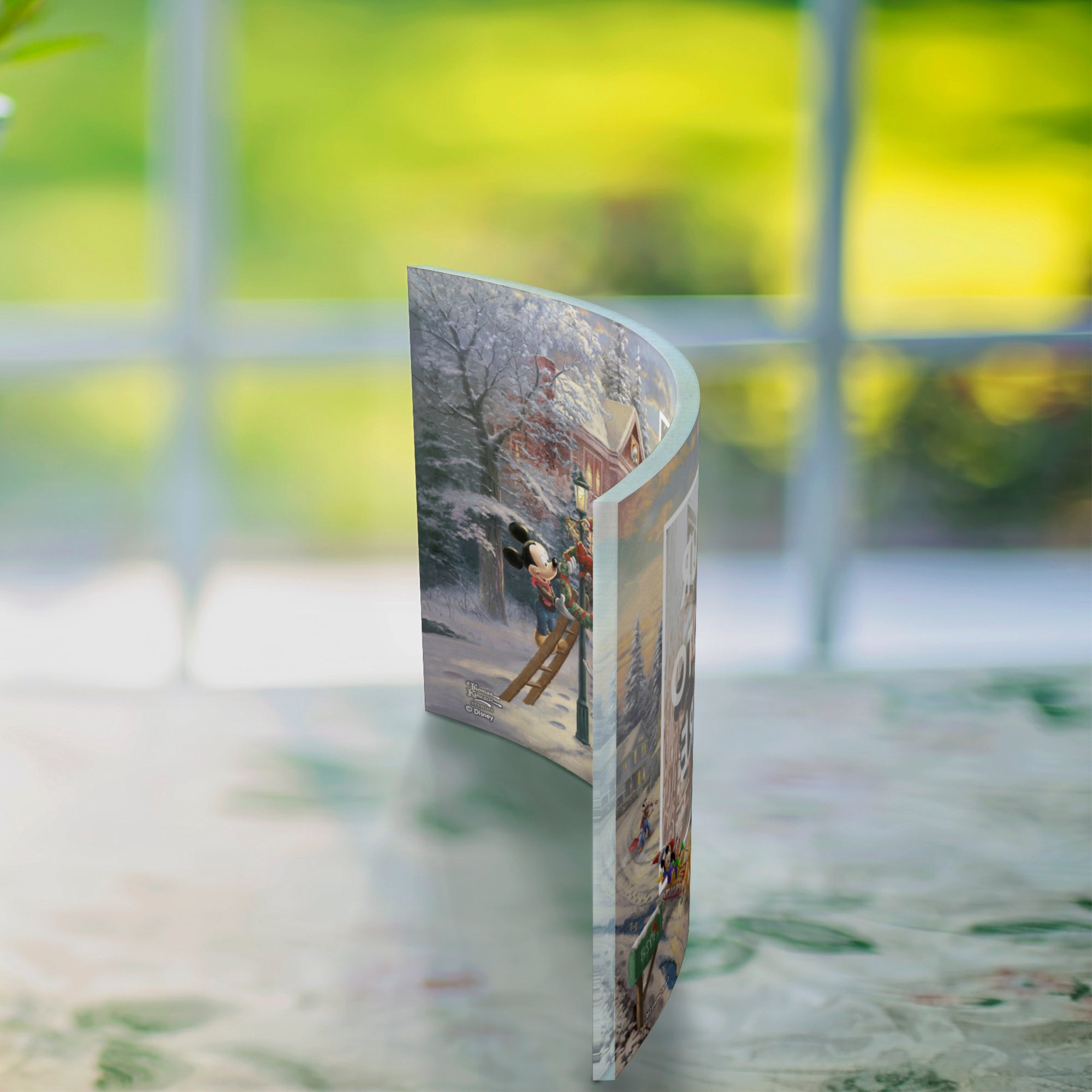 Disney (Mickey's Victorian Christmas-Add Your Photo!) 7" x 5" Curved Acrylic Print ACPU0705CUR501