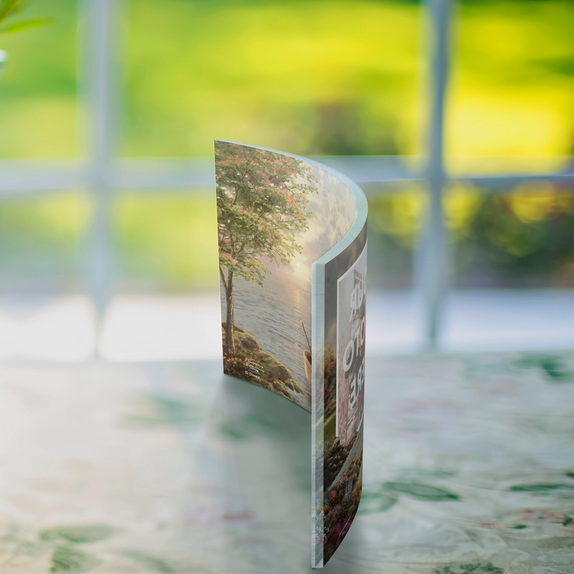 Disney (Mickey and Minnie Lighthouse Cove - Add Your Photo!) 7" x 5" Curved Acrylic Print ACPU0705CUR599