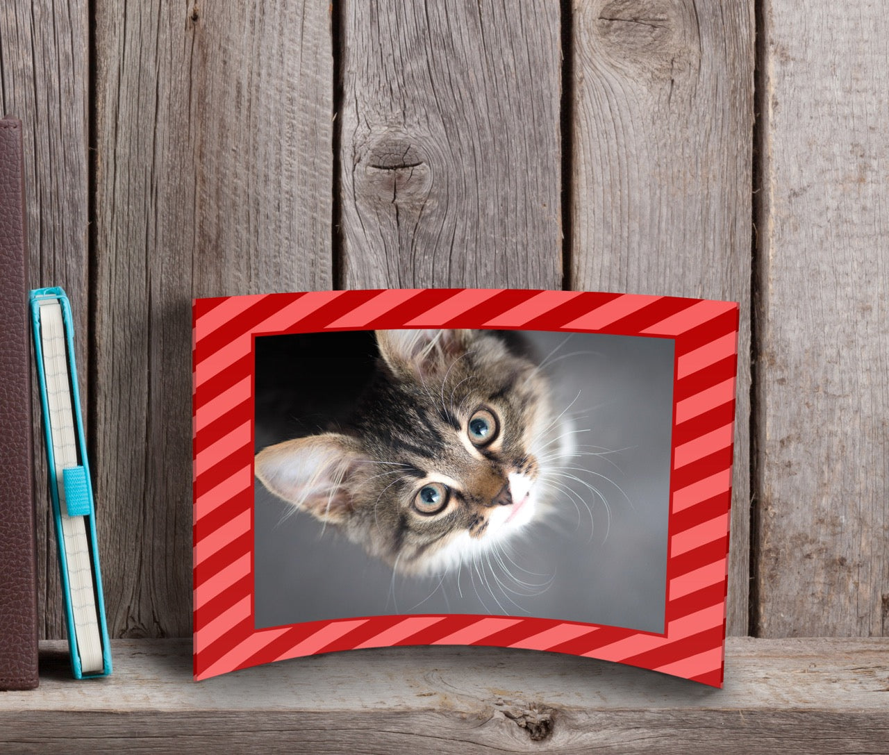 Trend Setters Original (Patterns - Center Photo Upload) 7 x 5 Curved Acrylic Print