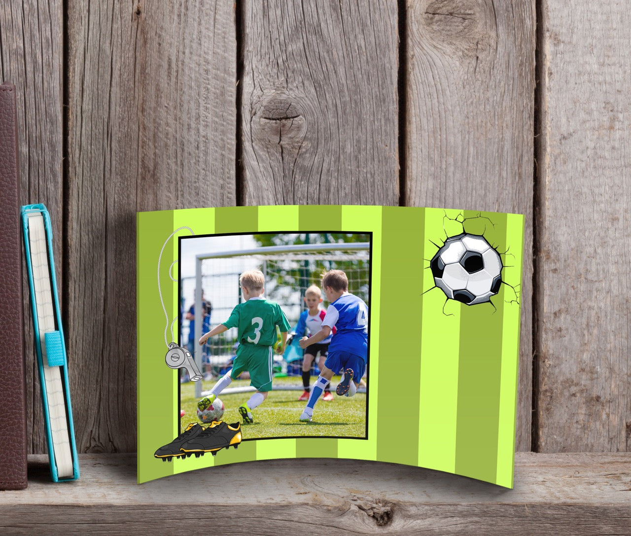 Trend Setters Original (Sports - Left Photo Upload) 7" x 5" Curved Acrylic Print