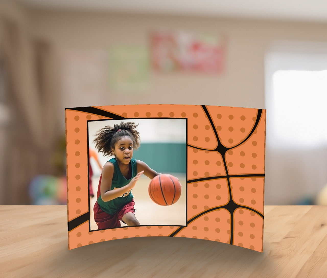 Trend Setters Original (Sports - Left Photo Upload) 7" x 5" Curved Acrylic Print