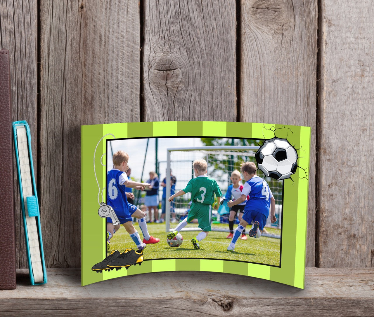 Trend Setters Original (Sports - Center Photo Upload) 7" x 5" Curved Acrylic Print