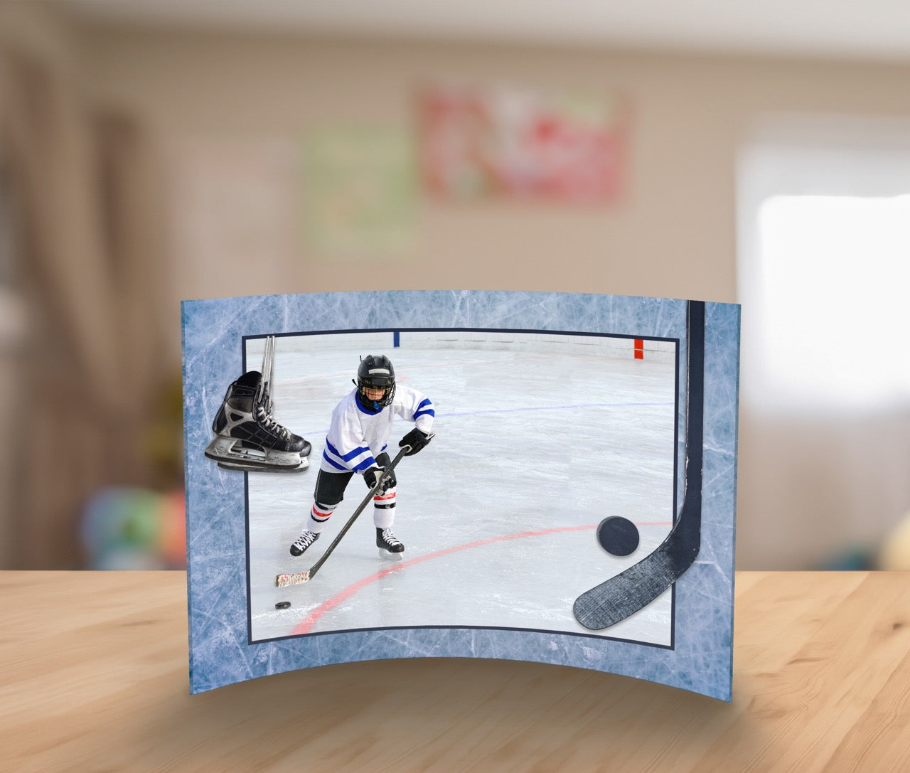 Trend Setters Original (Sports - Center Photo Upload) 7" x 5" Curved Acrylic Print