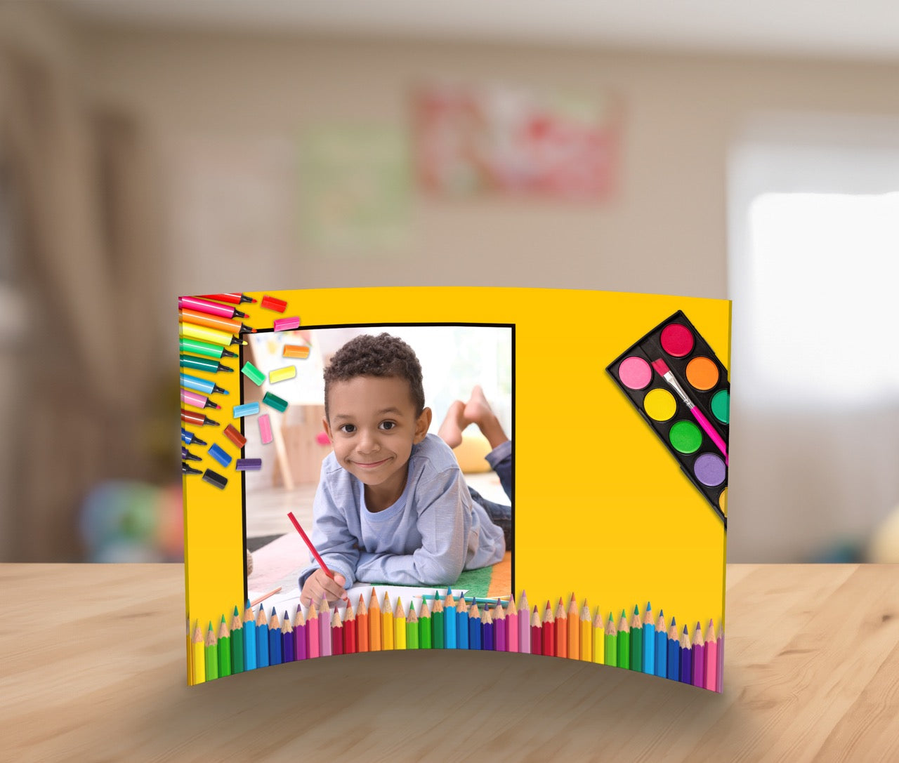 Trend Setters Original (Interests - Left Photo Upload) 7" x 5" Curved Acrylic Print