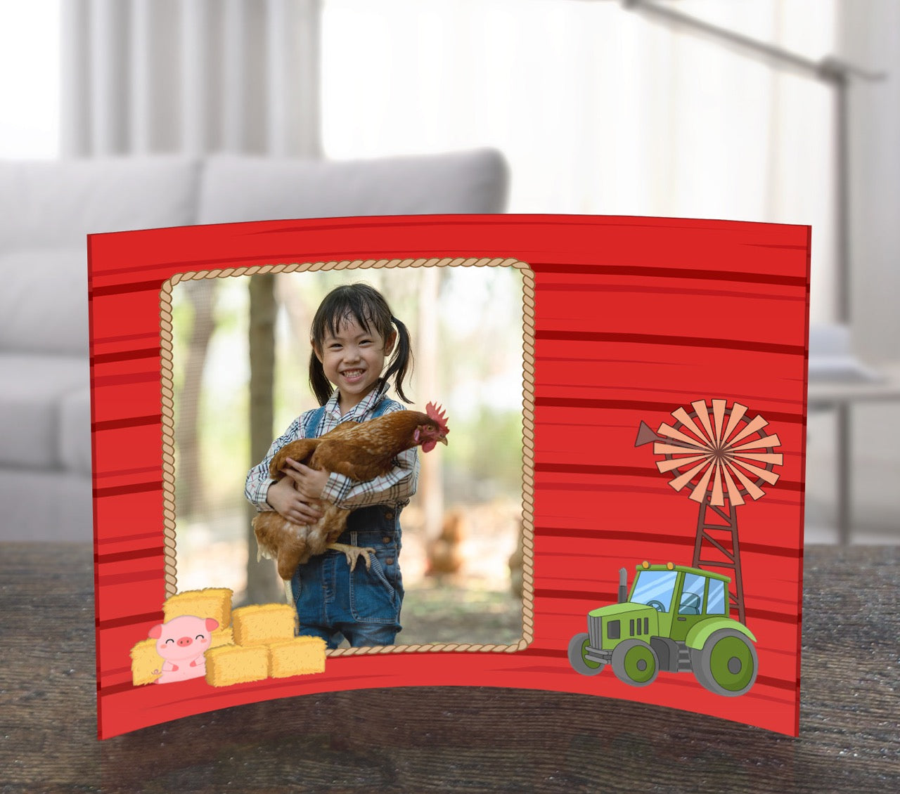 Trend Setters Original (Interests - Left Photo Upload) 7" x 5" Curved Acrylic Print