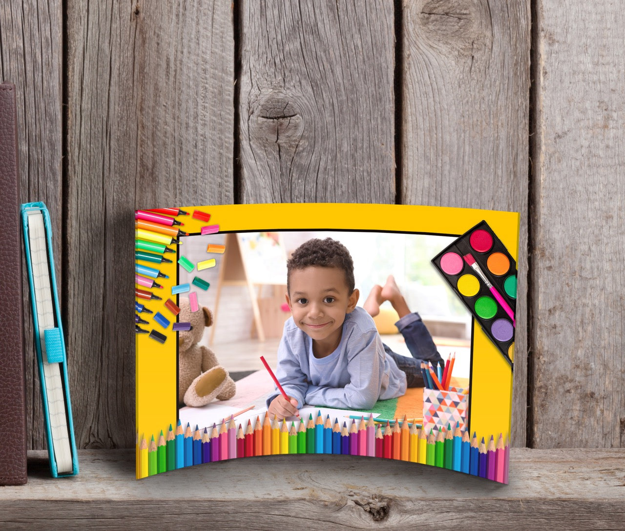 Trend Setters Original (Interests - Center Photo Upload) 7 x 5 Curved Acrylic Print