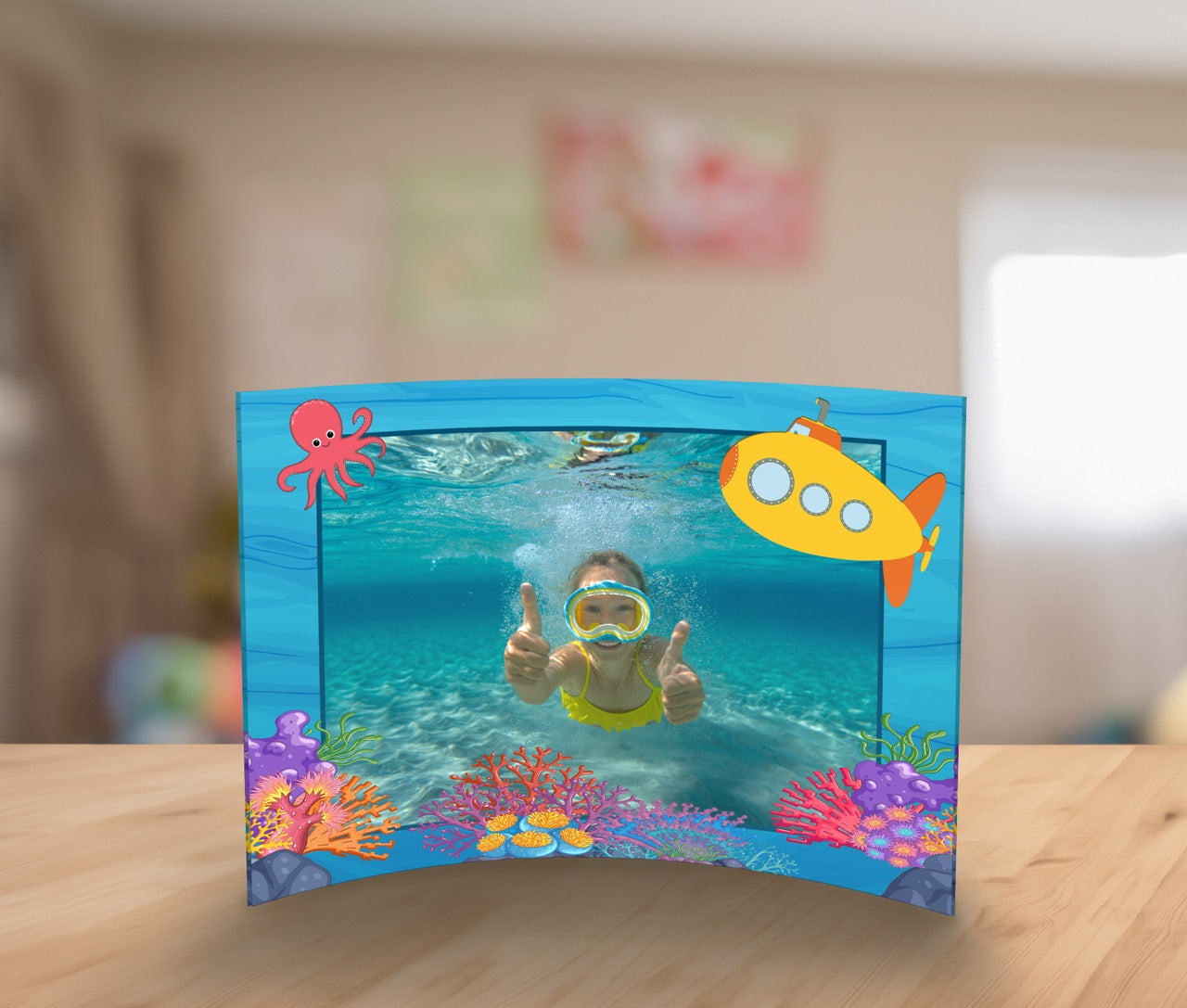 Trend Setters Original (Interests - Center Photo Upload) 7 x 5 Curved Acrylic Print