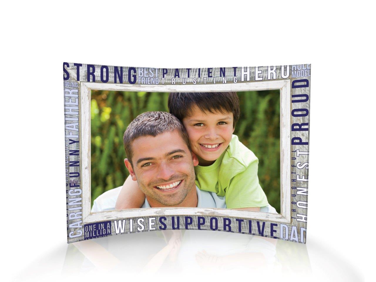 Father's Day Collection (Dad Words - Personalized)  10" x 7" Curved Acrylic Print