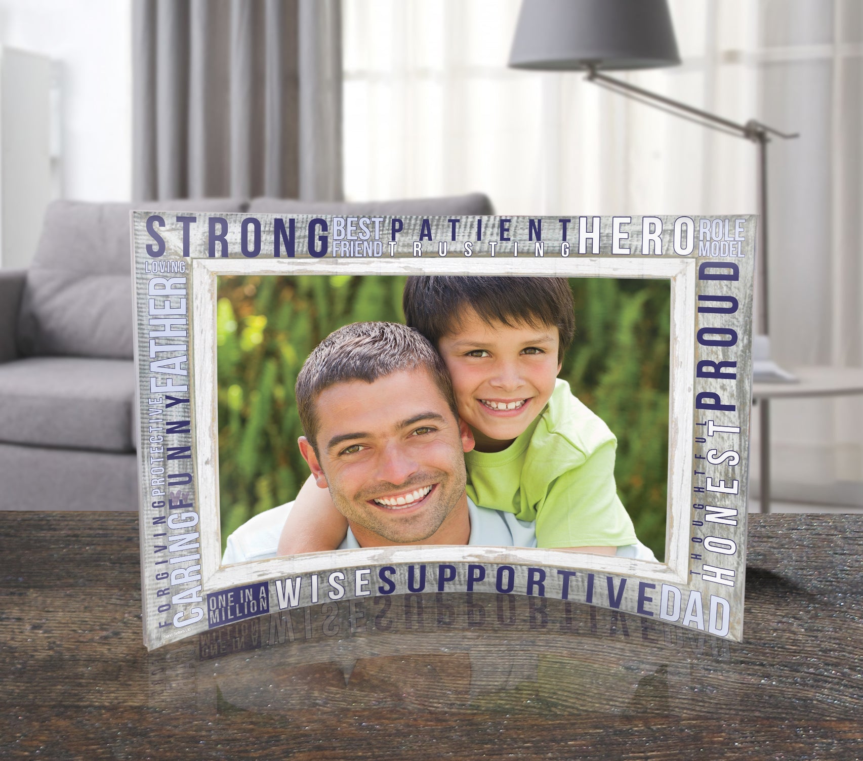 Father's Day Collection (Dad Words - Personalized)  10" x 7" Curved Acrylic Print