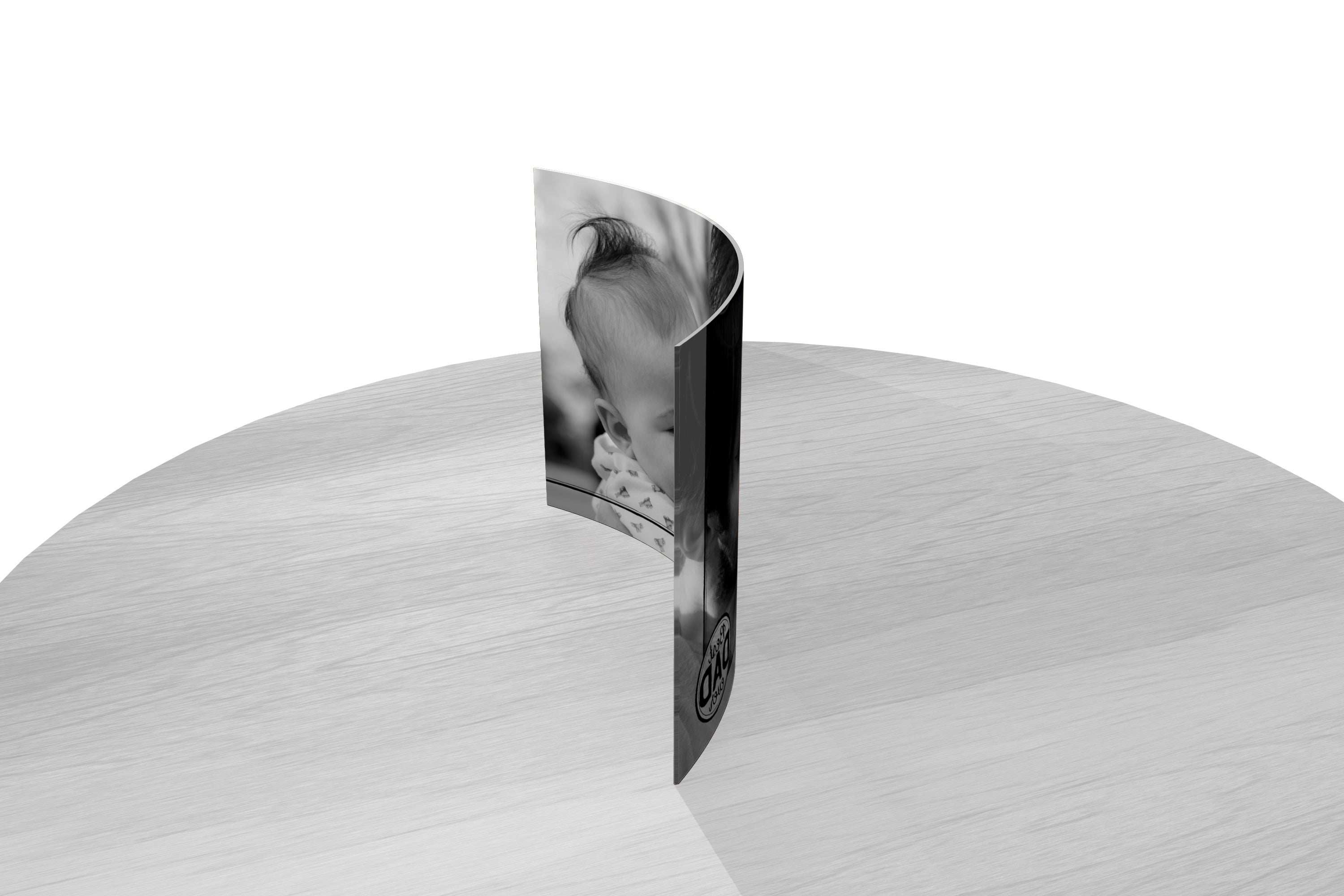 Father's Day Collection (Best Dad Ever - Personalized)  10" x 7" Curved Acrylic Print