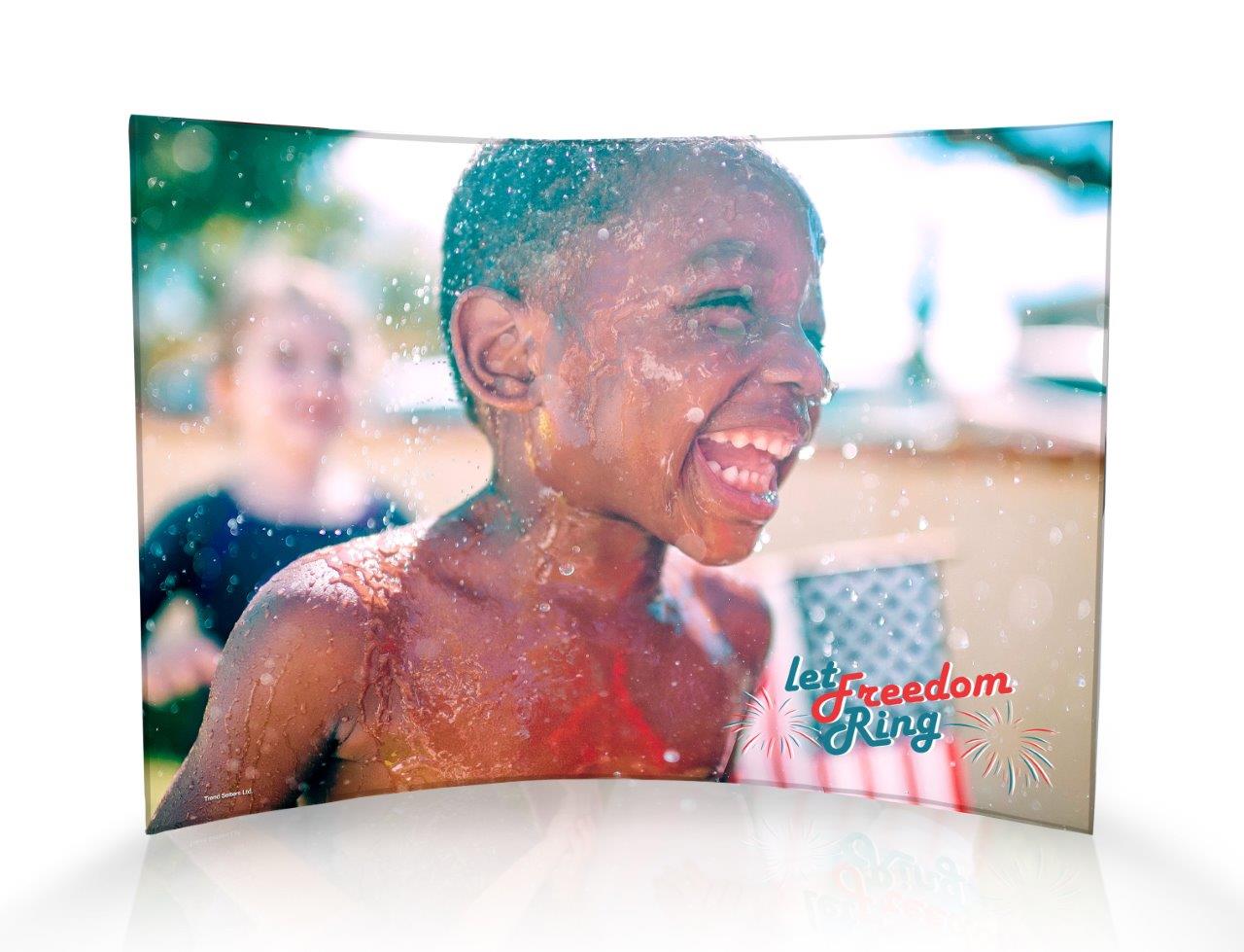 Patriotic Collection (Let Freedom Ring - Personalized)  10" x 7" Curved Acrylic Print