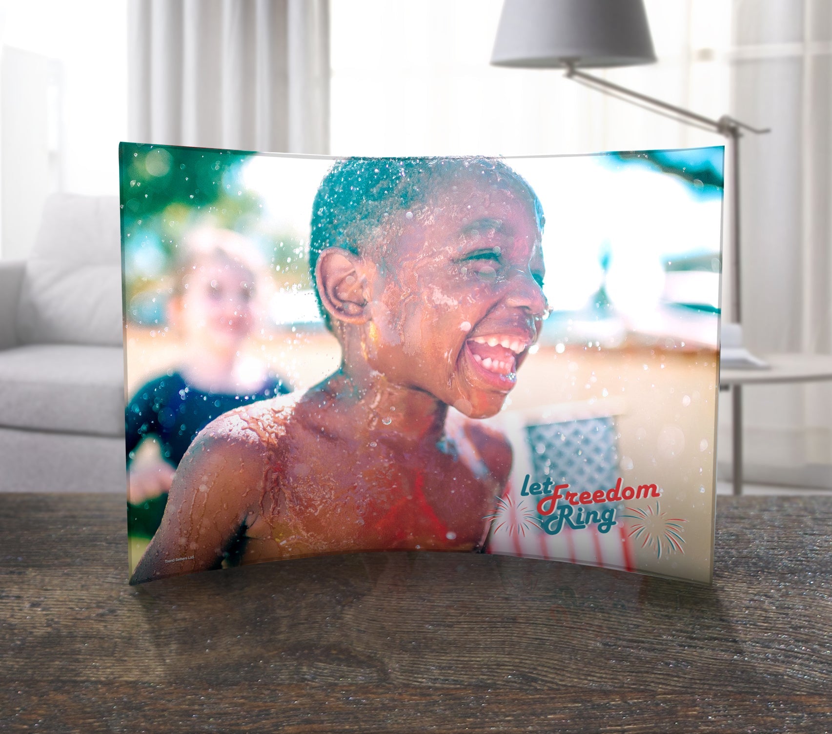 Patriotic Collection (Let Freedom Ring - Personalized)  10" x 7" Curved Acrylic Print