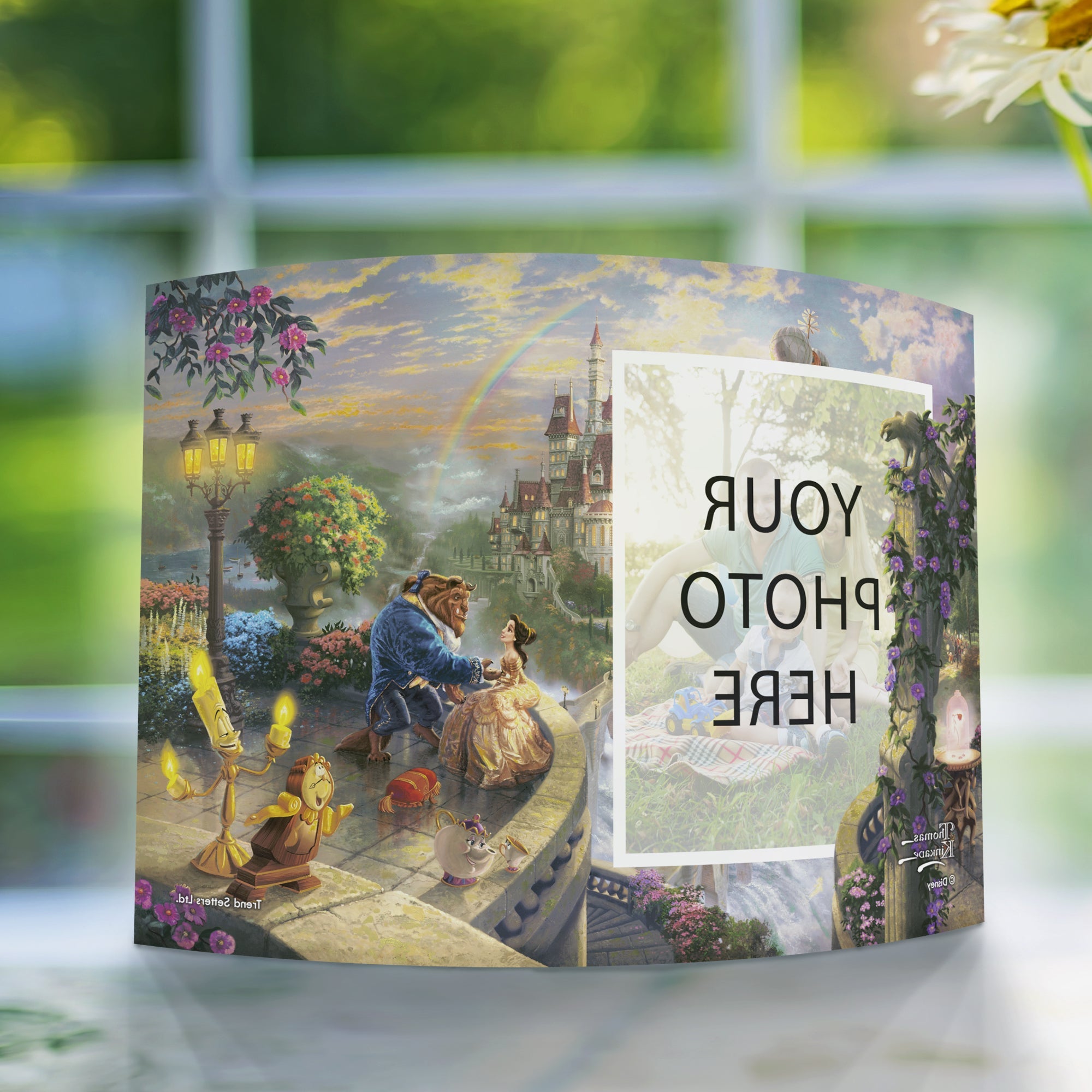 Disney (Beauty and the Beast Falling in Love - Add Your Photo!) 10" x 7" Curved Acrylic Print ACPU1007CUR440