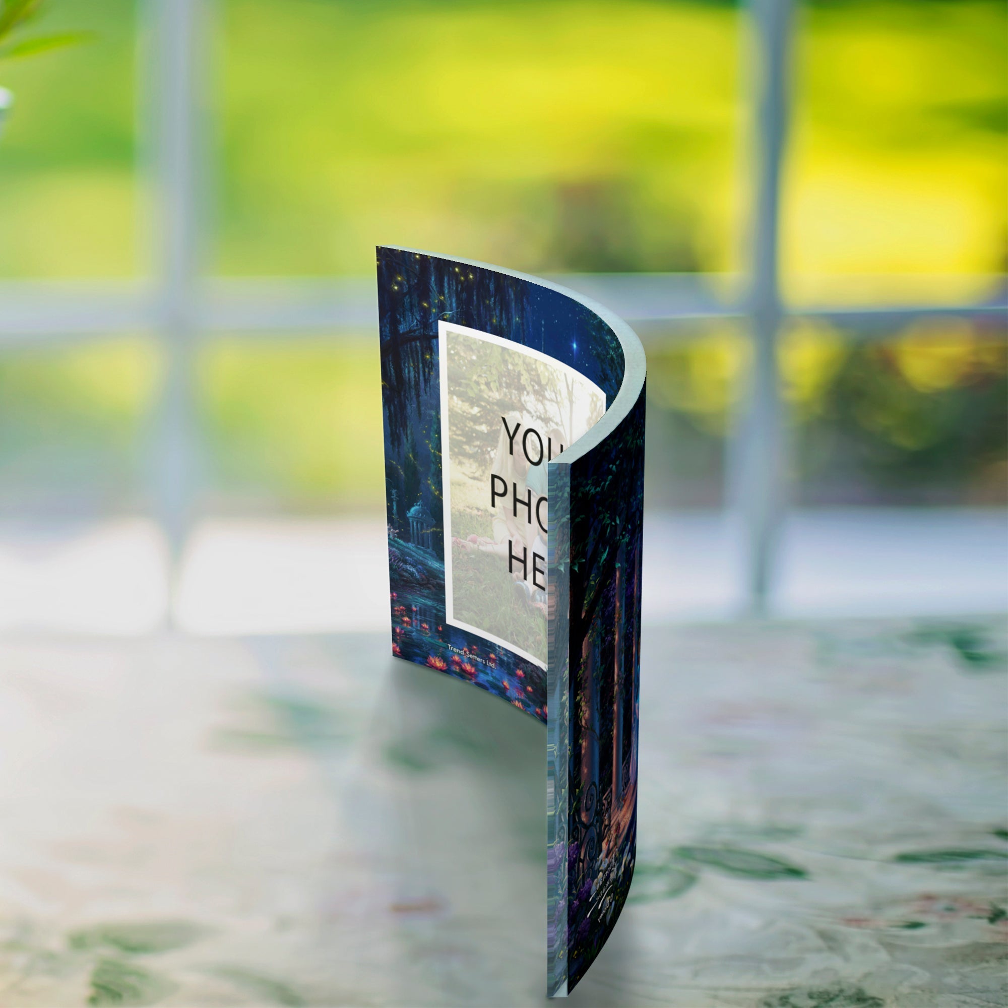 Disney (Cinderella Dancing in the Starlight - Add Your Photo!) 10" x 7" Curved Acrylic Print ACPU1007CUR442