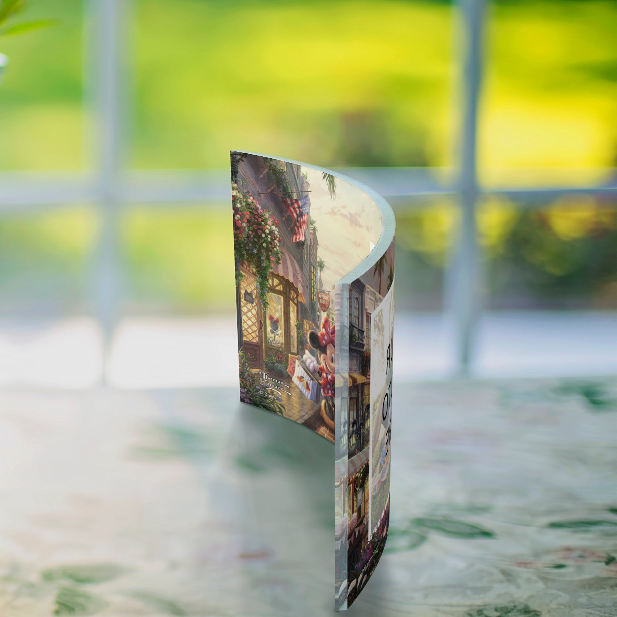 Disney (Minnie Rocks the Dots on Rodeo Drive - Add Your Photo!) 10" x 7" Curved Acrylic Print ACPU1007CUR444